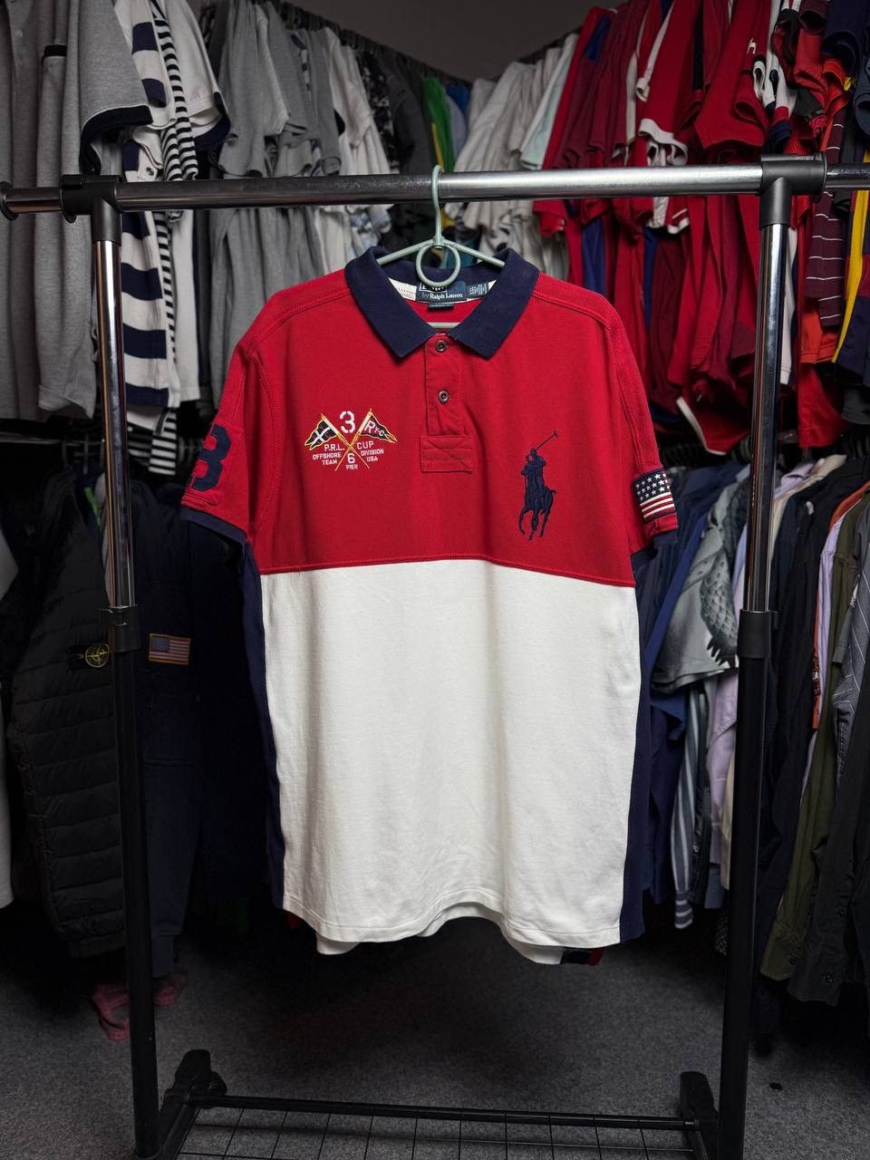 Polo Ralph Lauren Vintage Polo Ralph Lauren big logo United States polo Size US XXL / EU 58 / 5 - 1 Thumbnail
