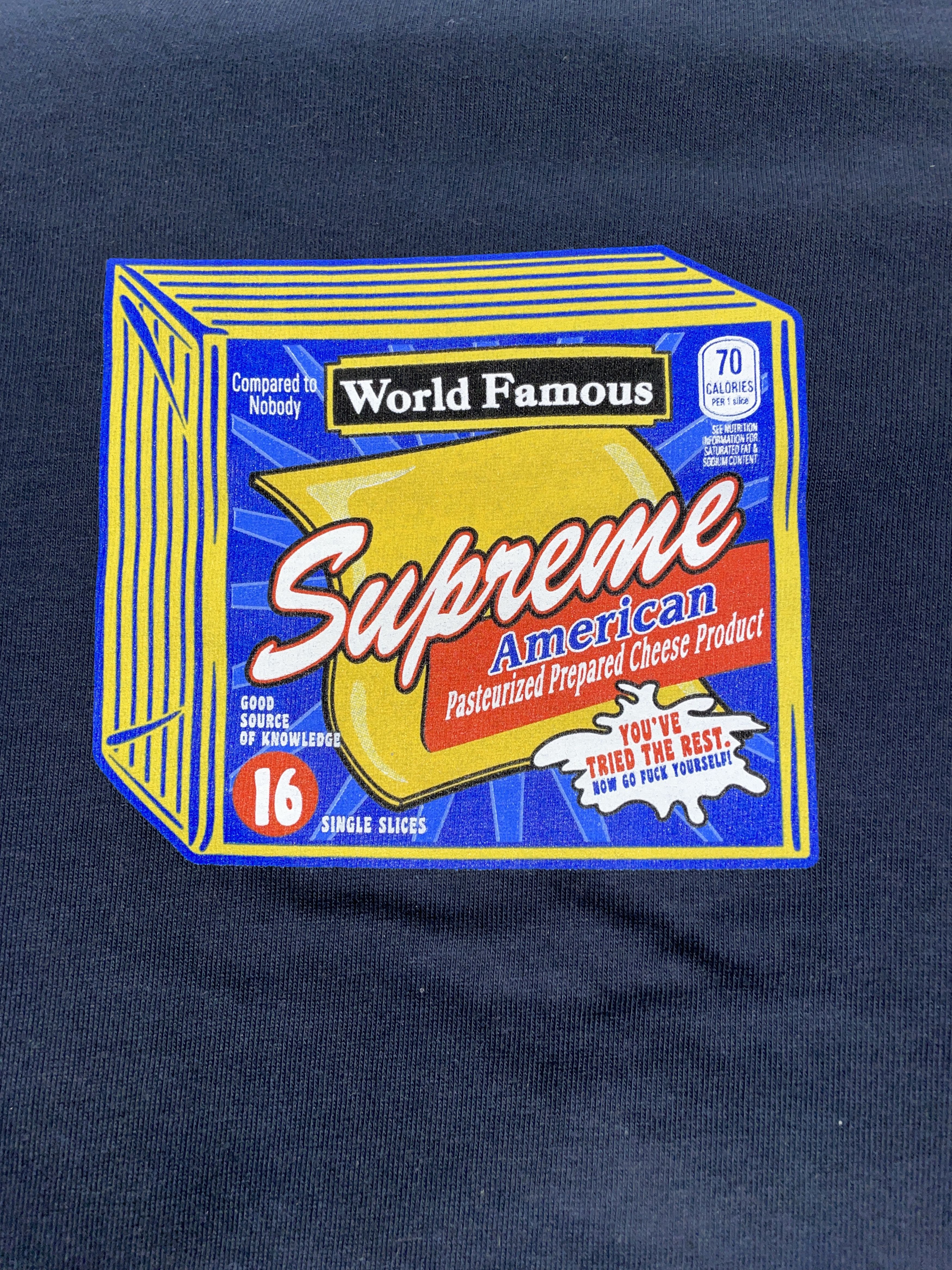 Supreme Supreme Cheese Tee Size US L / EU 52-54 / 3 - 3 Thumbnail
