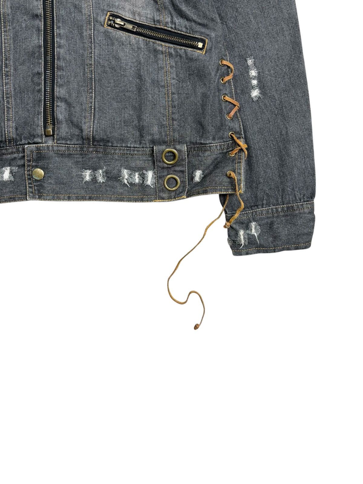 Yasuyuki Ishii 2000s In The Attic - Multilace Rider Denim Jacket Size US M / EU 48-50 / 2 - 6 Thumbnail