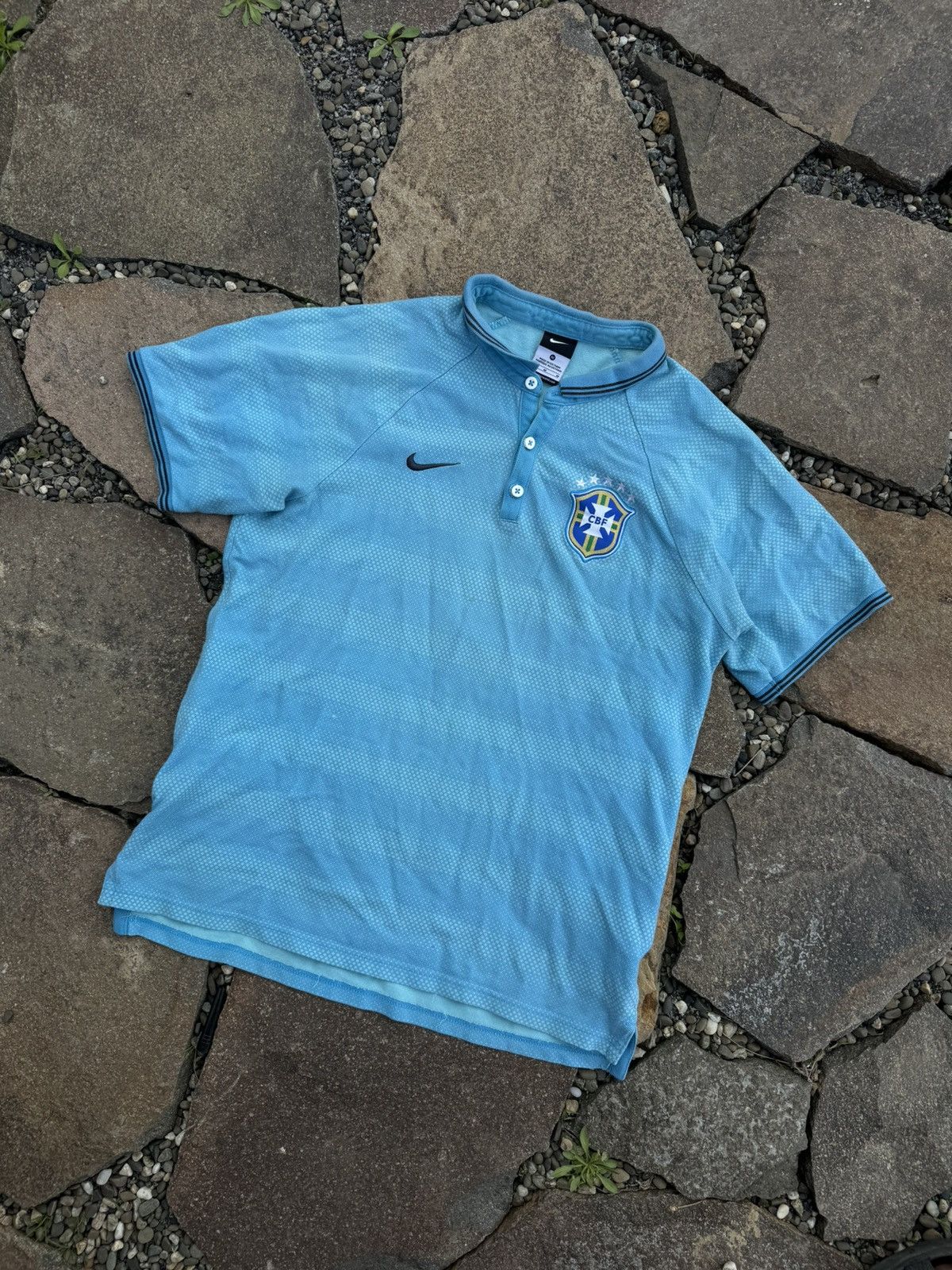 Nike × Vintage Y2K Nike Brazil polo jersey Size US M / EU 48-50 / 2 - 4 Thumbnail