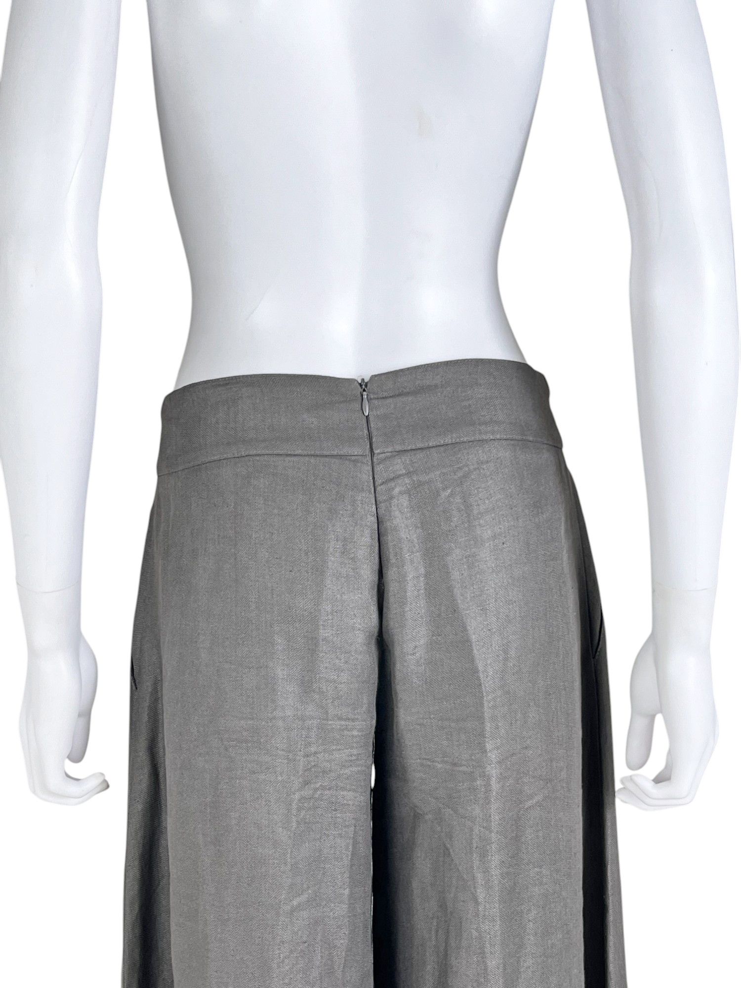 Emporio Armani F/W 2008 Grey Wide Pants Size 26" / US 2 / IT 38 - 8 Thumbnail