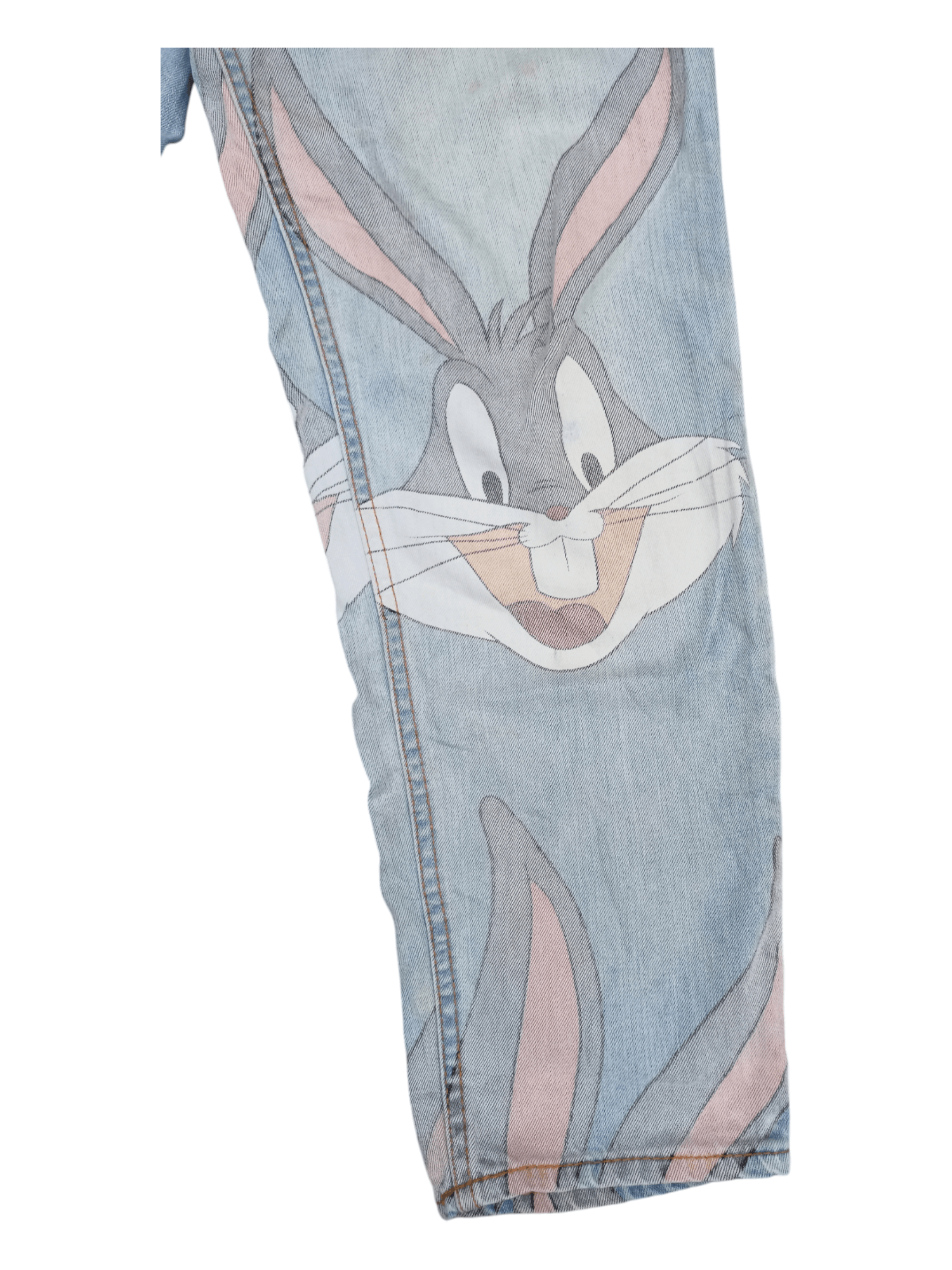 Divided LOONEY TUNES BUGS BUNNY Hip Hop Baggy Street Fashion Jeans Size 31" - 5 Thumbnail
