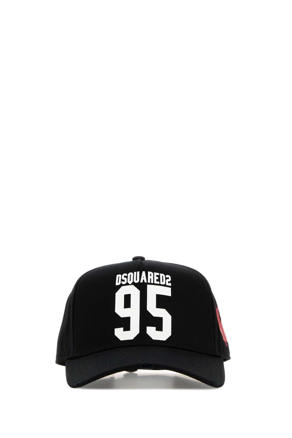 Dsquared2 Black Cotton Baseball Cap Size ONE SIZE - 1 Thumbnail