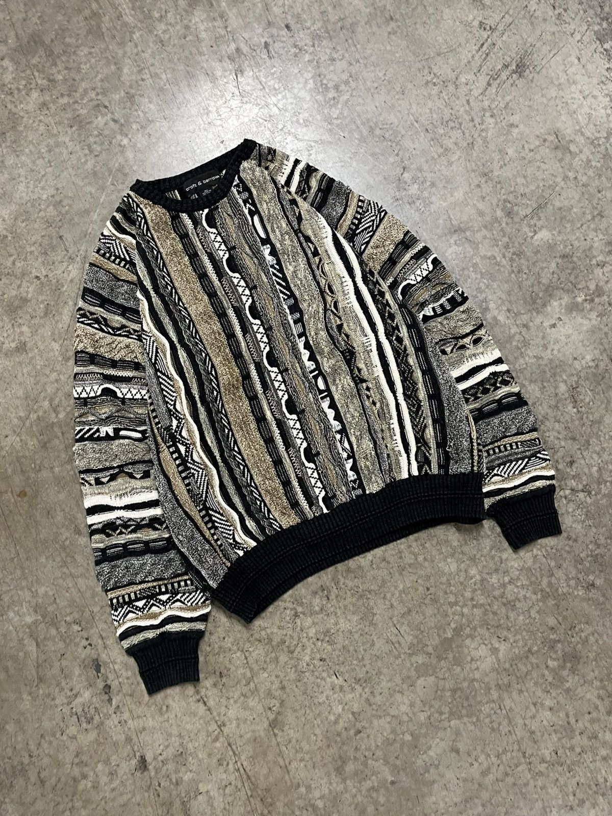 Coogi × Vintage Coogi style 3D knit textured sweater rare streetwear hype Size US XL / EU 56 / 4 - 2 Thumbnail