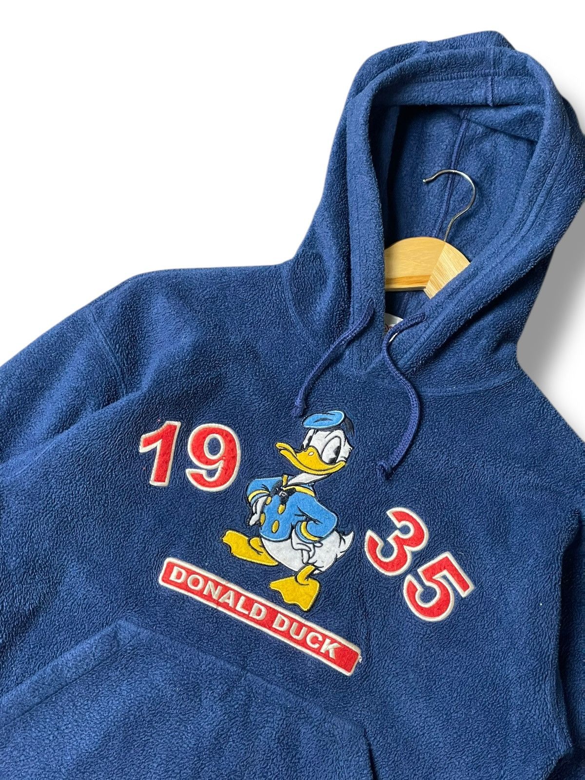 Disney × Japanese Brand × Vintage Disney Embroidered Donald Duck Fleece Hoodies (116) Size US XXS / EU 40 - 2 Thumbnail