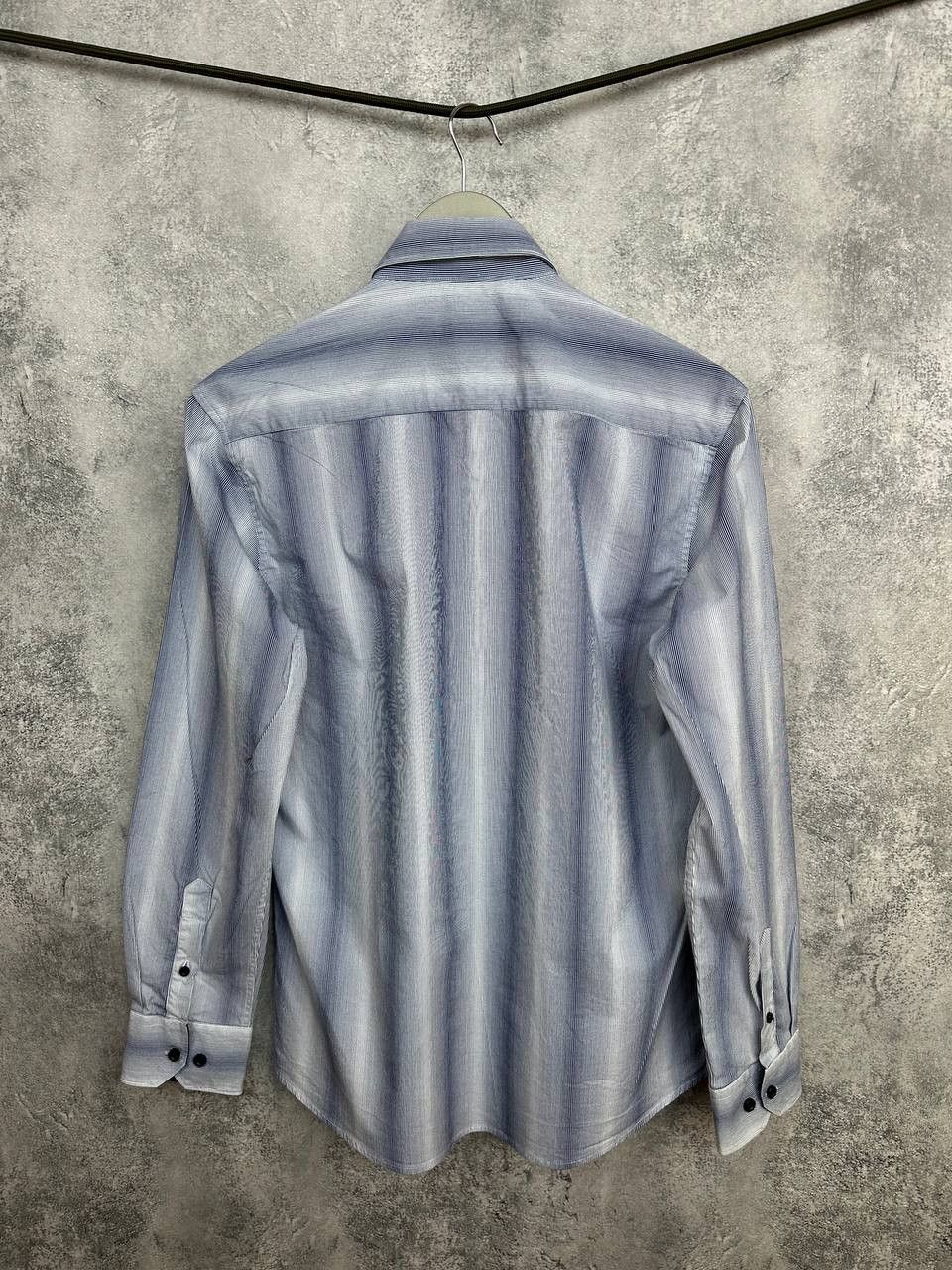 Emporio Armani Emporio Armani Vintage Striped Button Up Shirt Made Italy LS Size US M / EU 48-50 / 2 - 2 Thumbnail