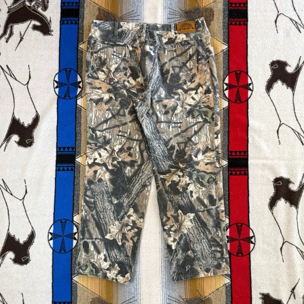Vintage VINTAGE Cabela’s Jeans Camouflage 36x30 Men Mossy Oak Break Up Camouflage Hunting Outdoor 90s Camouflage Style Straight Size US 36 / EU 52 - 2 Thumbnail