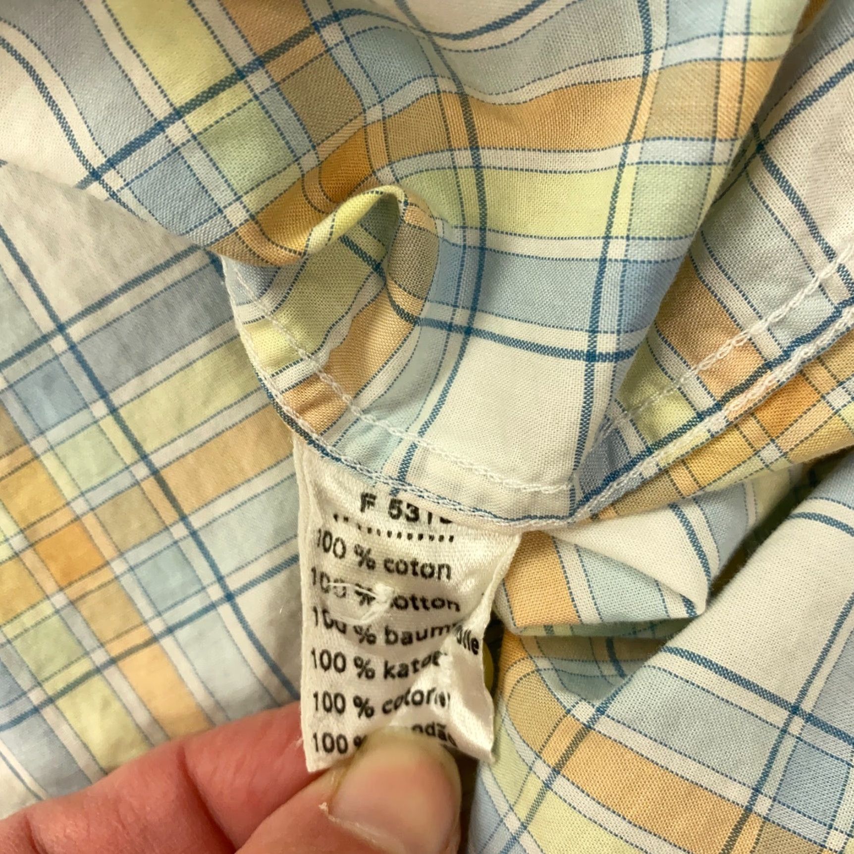 Lacoste VINTAGE Lacoste Mens Shirt Size 44 Long Sleeve Button-Down Collared Plaid Cotton Casual Size US XXL / EU 58 / 5 - 5 Thumbnail