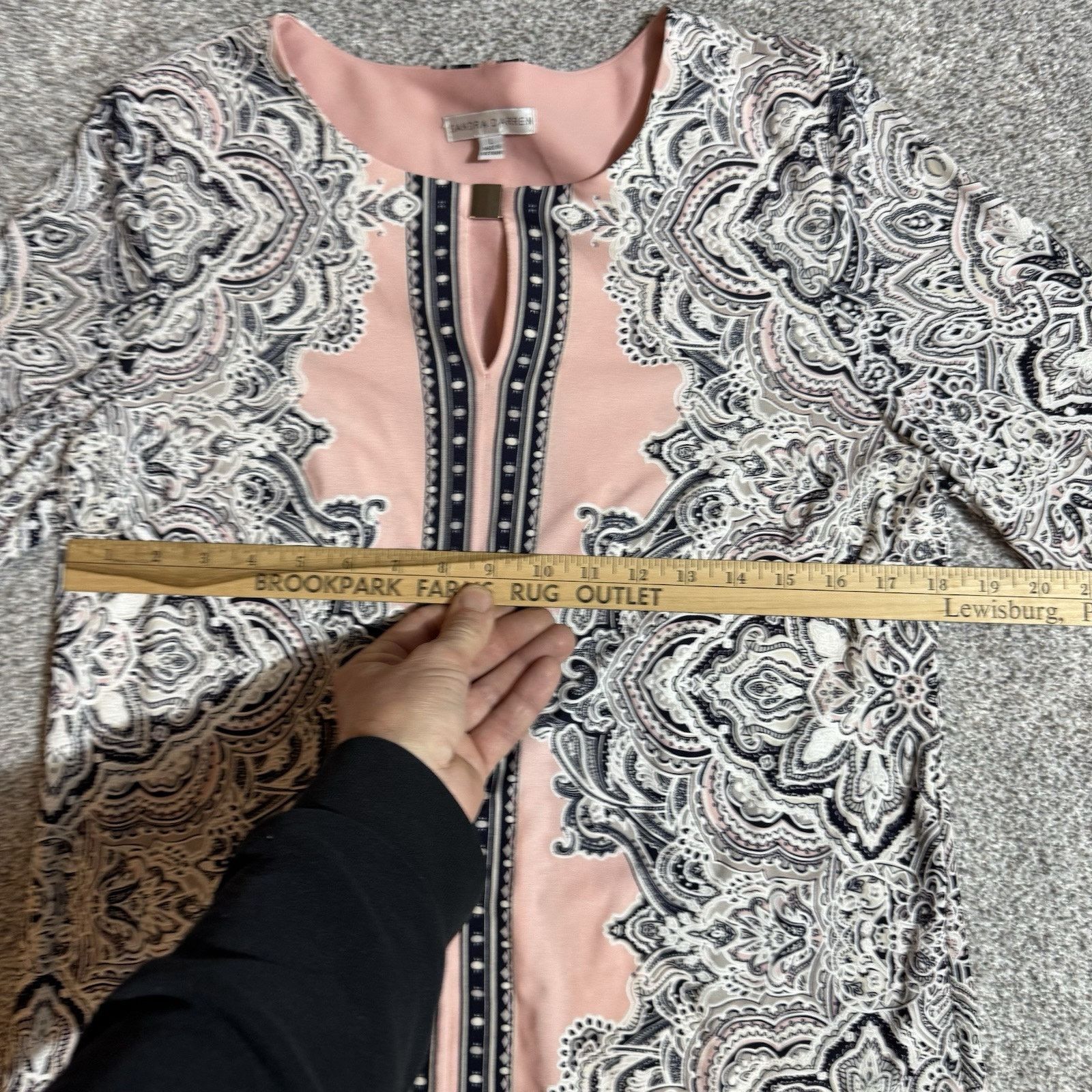 Other Sandra Darren Shift Dress Large Office Chic Baroque Paisley Size L / US 10 / IT 46 - 3 Thumbnail