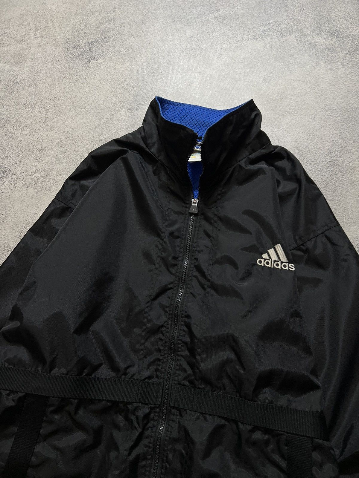 Adidas × Vintage Vintage Y2k Adidas 🖤 Big Logo Bomber Jacket 90’s Size US L / EU 52-54 / 3 - 6 Thumbnail