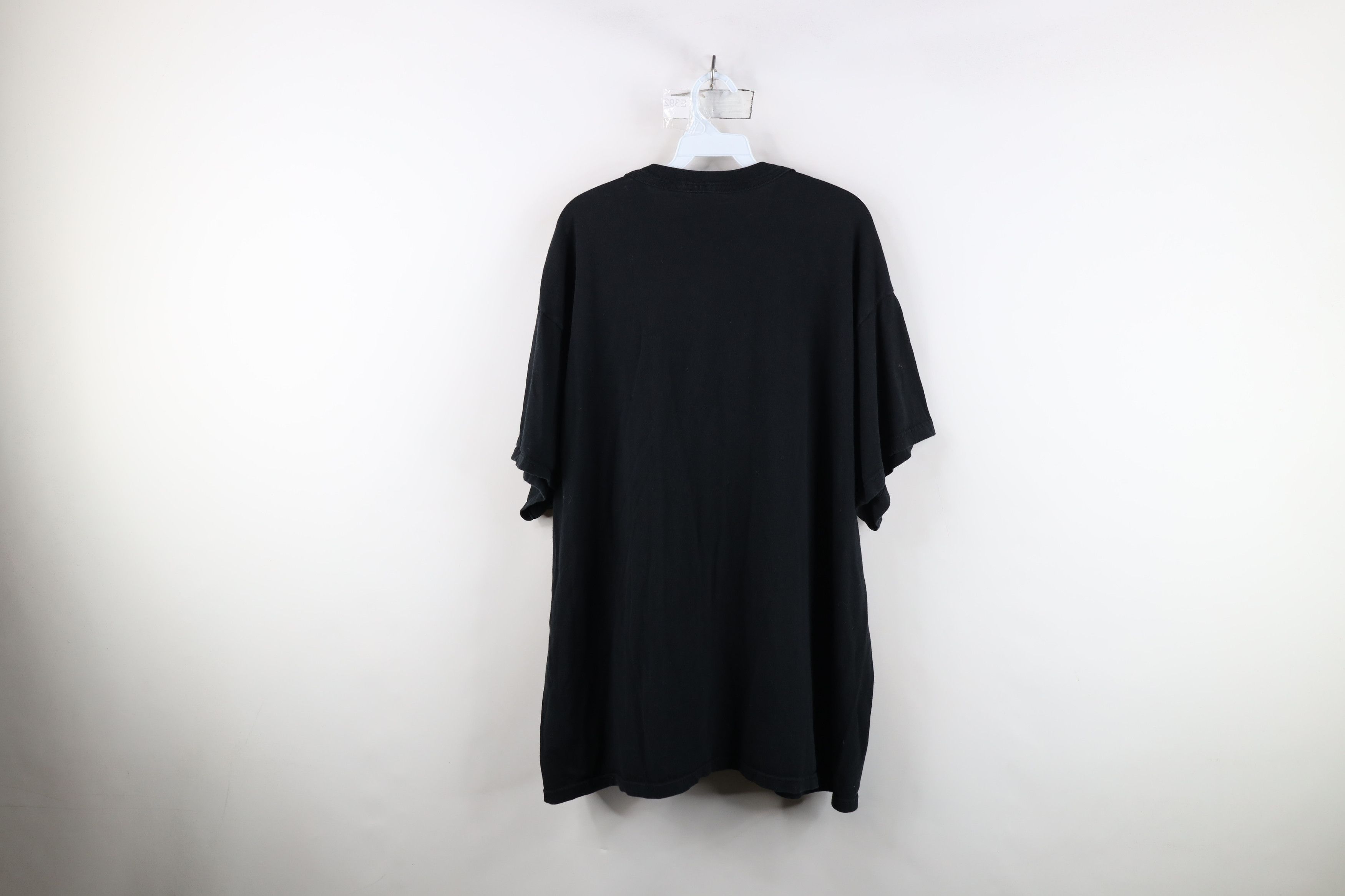 Vintage Vintage 90s Streetwear Blank Cotton Pocket T-Shirt Black Size US XXL / EU 58 / 5 - 13 Thumbnail