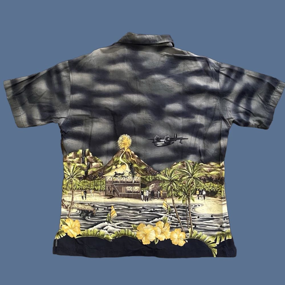 Vintage VINTAGE Koko Island Hawaiian Button Up Shirt Airplane Volcano Made In USA Large Size US L / EU 52-54 / 3 - 1 Thumbnail