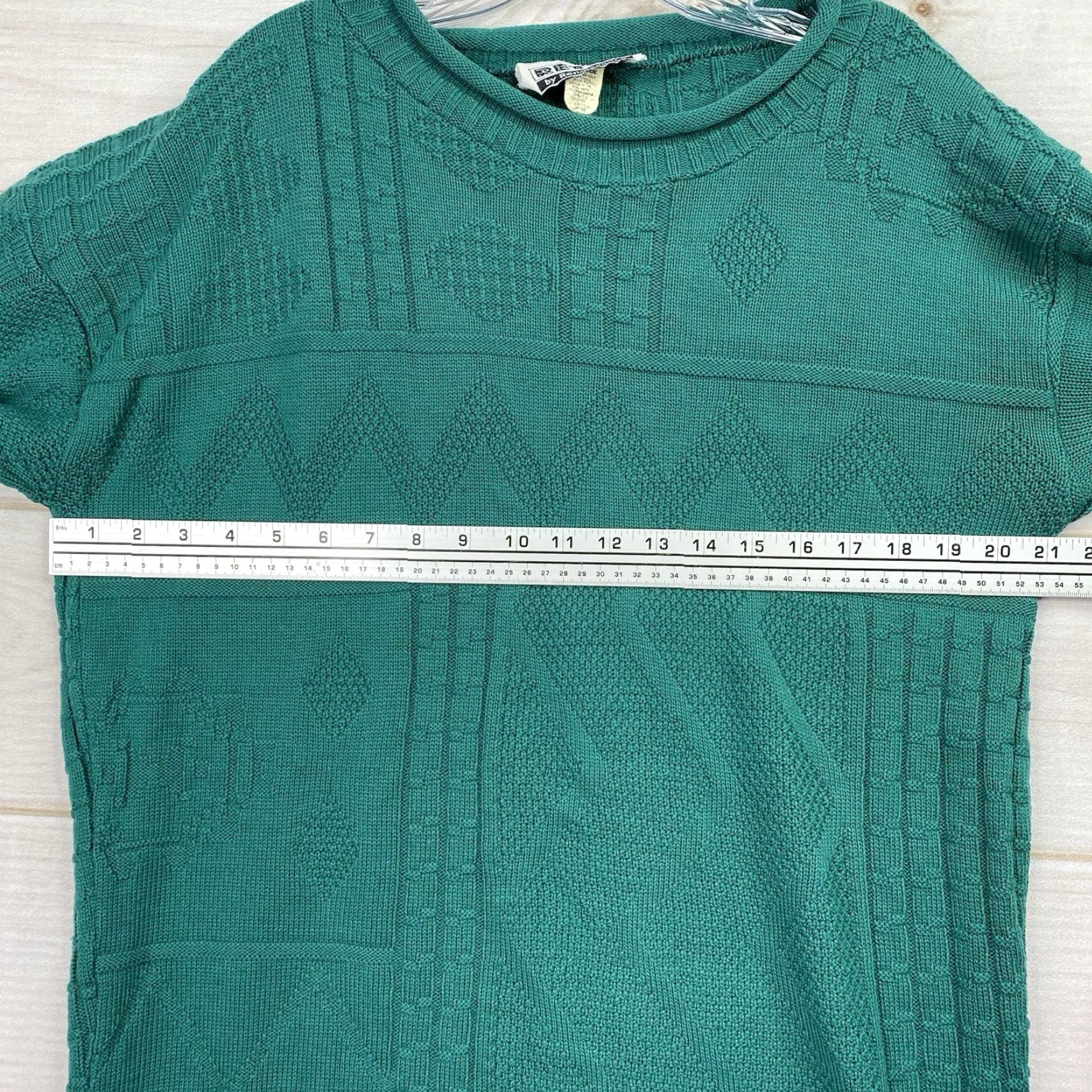 Etro VINTAGE Retro By Renaissance Knit Sweater 1X Green Cable Knit Rolled Neck Pullover Mens Womens Girls Boys Size XL / US 12-14 / IT 48-50 - 7 Thumbnail