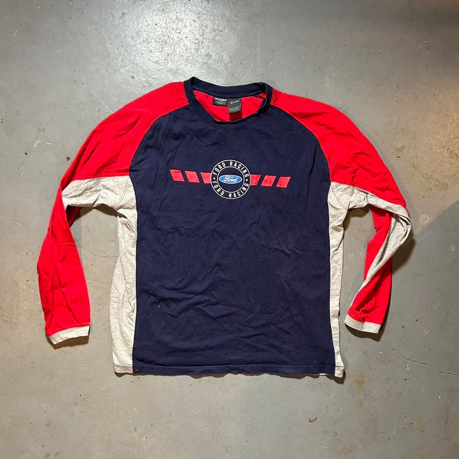 Fruit Of The Loom 90s ford truck long sleeve tee shirt xl nascar navy red Size US XL / EU 56 / 4 - 1 Thumbnail