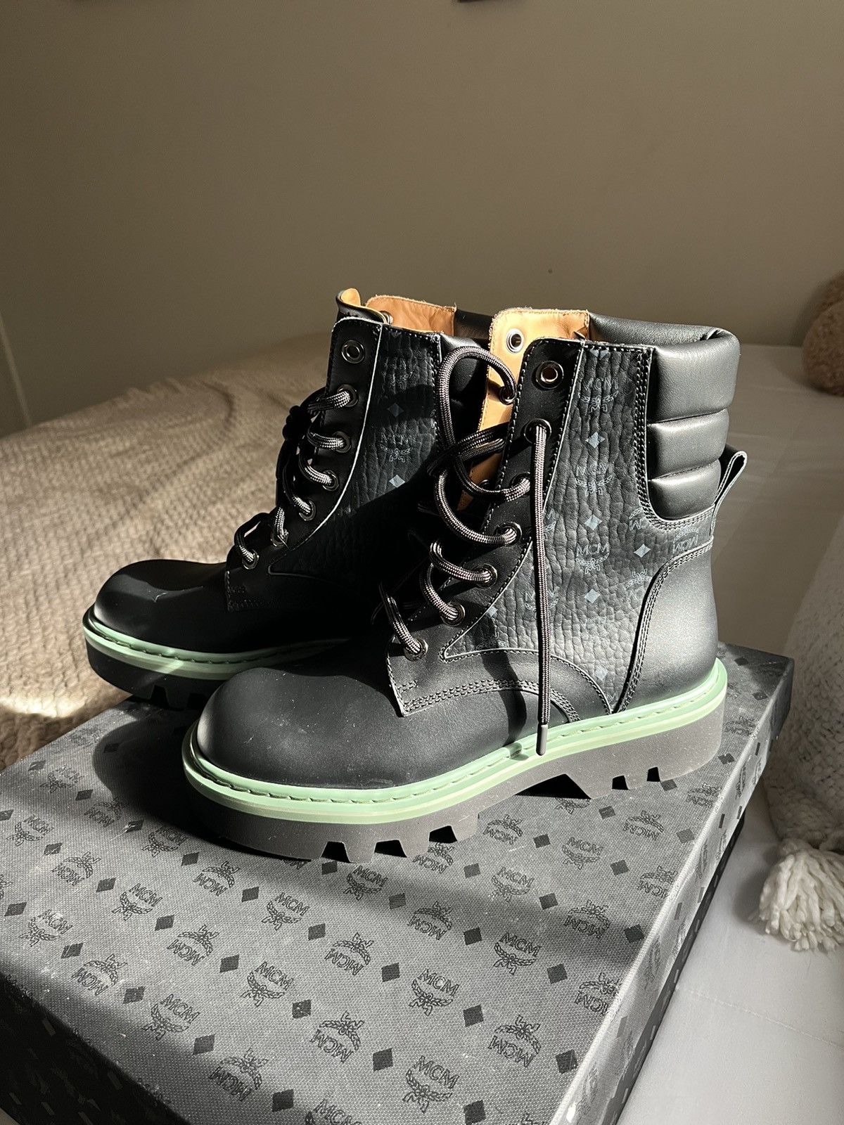 image of MCM Men Boots in Black (Size 9.5)