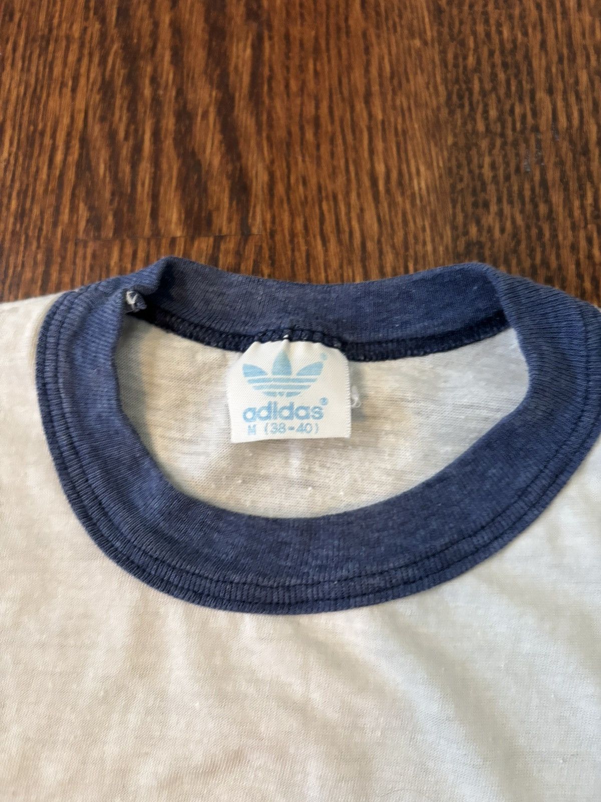 Adidas Vintage Adidas Trefoil Ringer Tee Size US M / EU 48-50 / 2 - 4 Thumbnail
