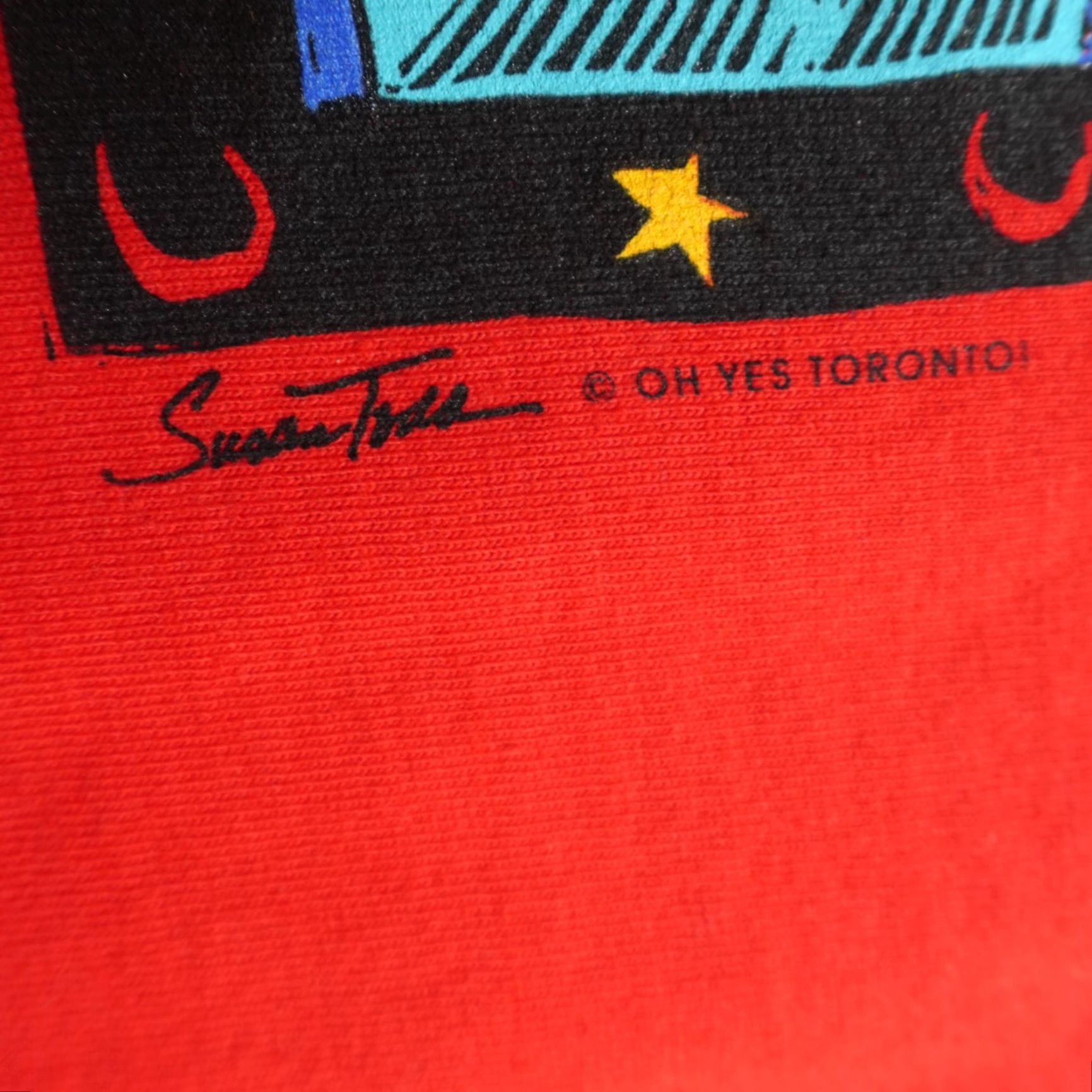 Vintage VINTAGE American Vintage Moose Oh Yes Toronto Canada Shirt XXL Red Short Sleeve Crew Neck Men 1990s Graphic Print Size US XXL / EU 58 / 5 - 3 Thumbnail