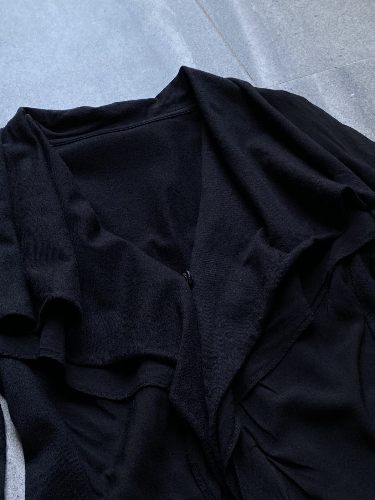 Ground Y Ground Y Black Draped Asymmetrical Jacket Size S / US 4 / IT 40 - 4 Thumbnail