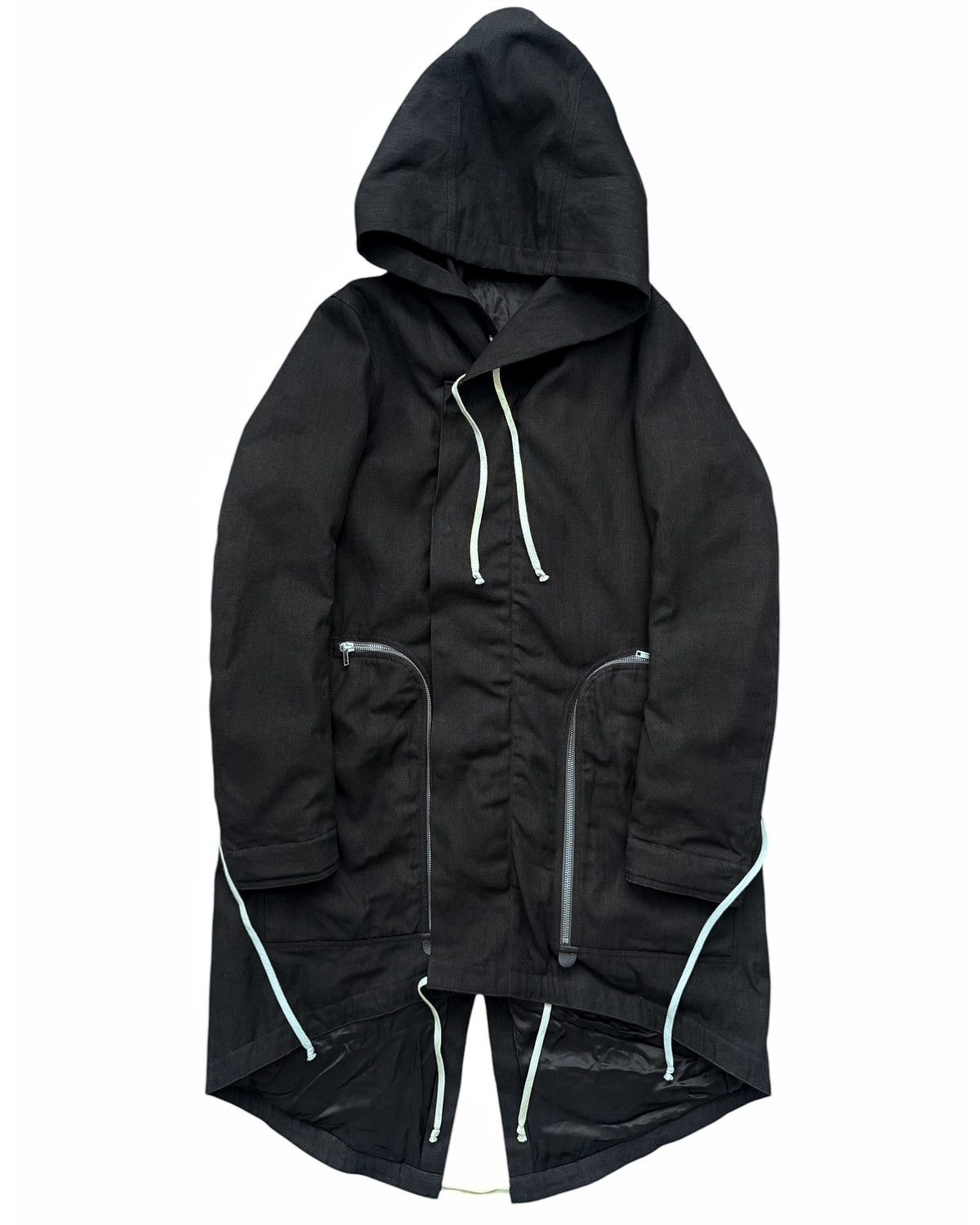 Rick Owens RARE Mainline Bauhaus Fishtail Zip Bladder Parka Size US S / EU 44-46 / 1 - 2 Thumbnail
