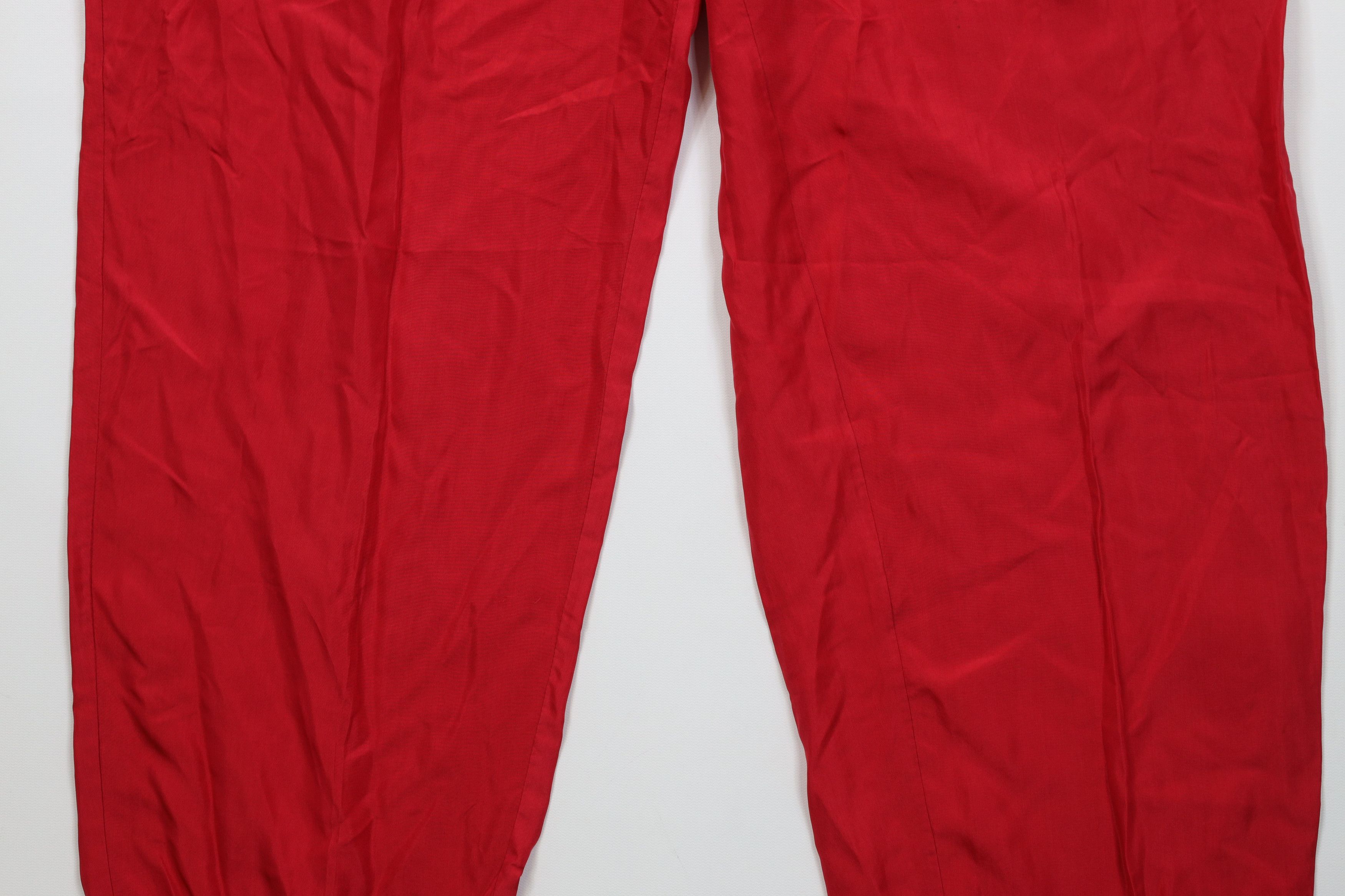 Diane von Furstenberg Vintage 90s Diane von Furstenberg Silk Loungewear Pants Red Size 36" / US 14 / IT 50 - 3 Thumbnail