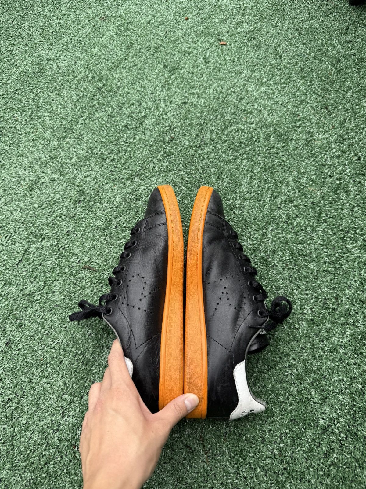 Adidas × Raf Simons Adidas x Raf Simons Stan smith black orange Size US 10.5 / EU 43-44 - 6 Thumbnail