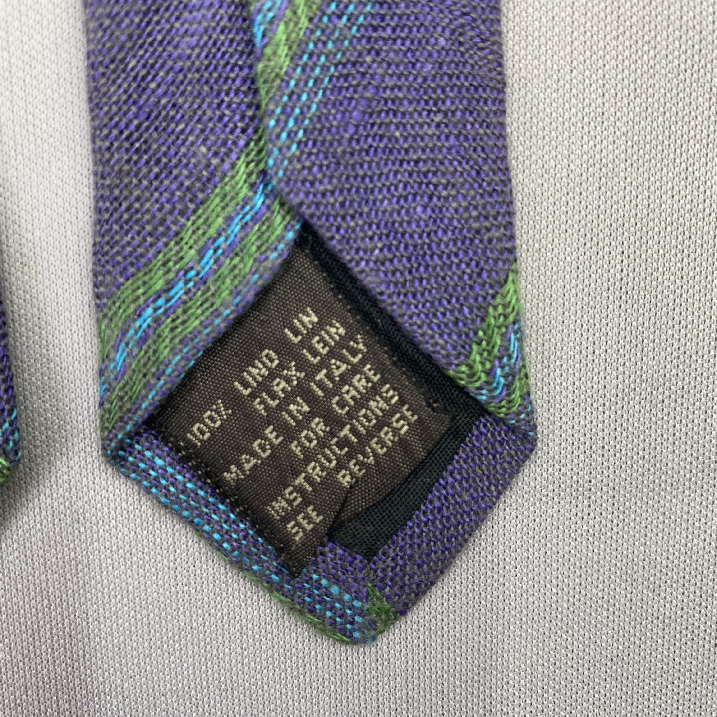 Ermenegildo Zegna Vintage Ermenegildo Zegna SILK Necktie Cravate Pure Silk Size ONE SIZE - 8 Thumbnail