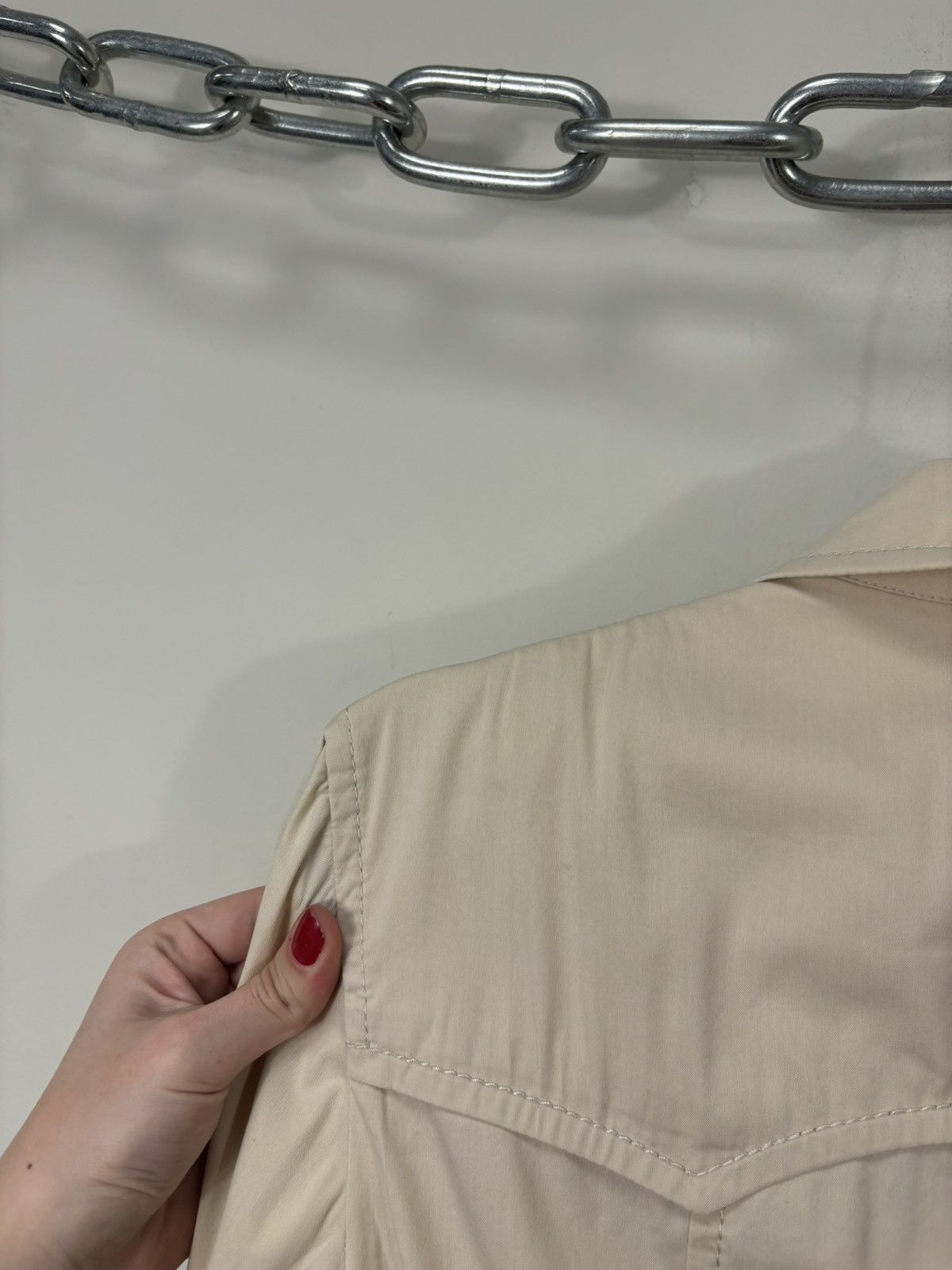 Prada Prada Women’s Cream Multipocket Cotton Nylon Collared Jacket Size M / US 6-8 / IT 42-44 - 20 Thumbnail