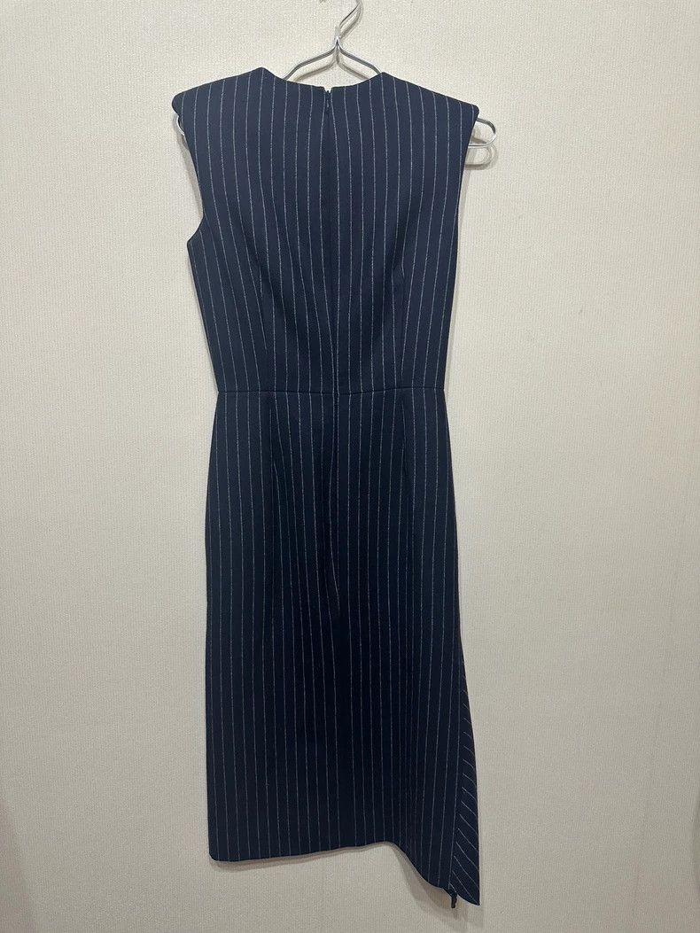 Alexander McQueen Alexander McQUEEN size 38 Vertical striped wool dress 2505 Size XS / US 0-2 / IT 36-38 - 4 Thumbnail