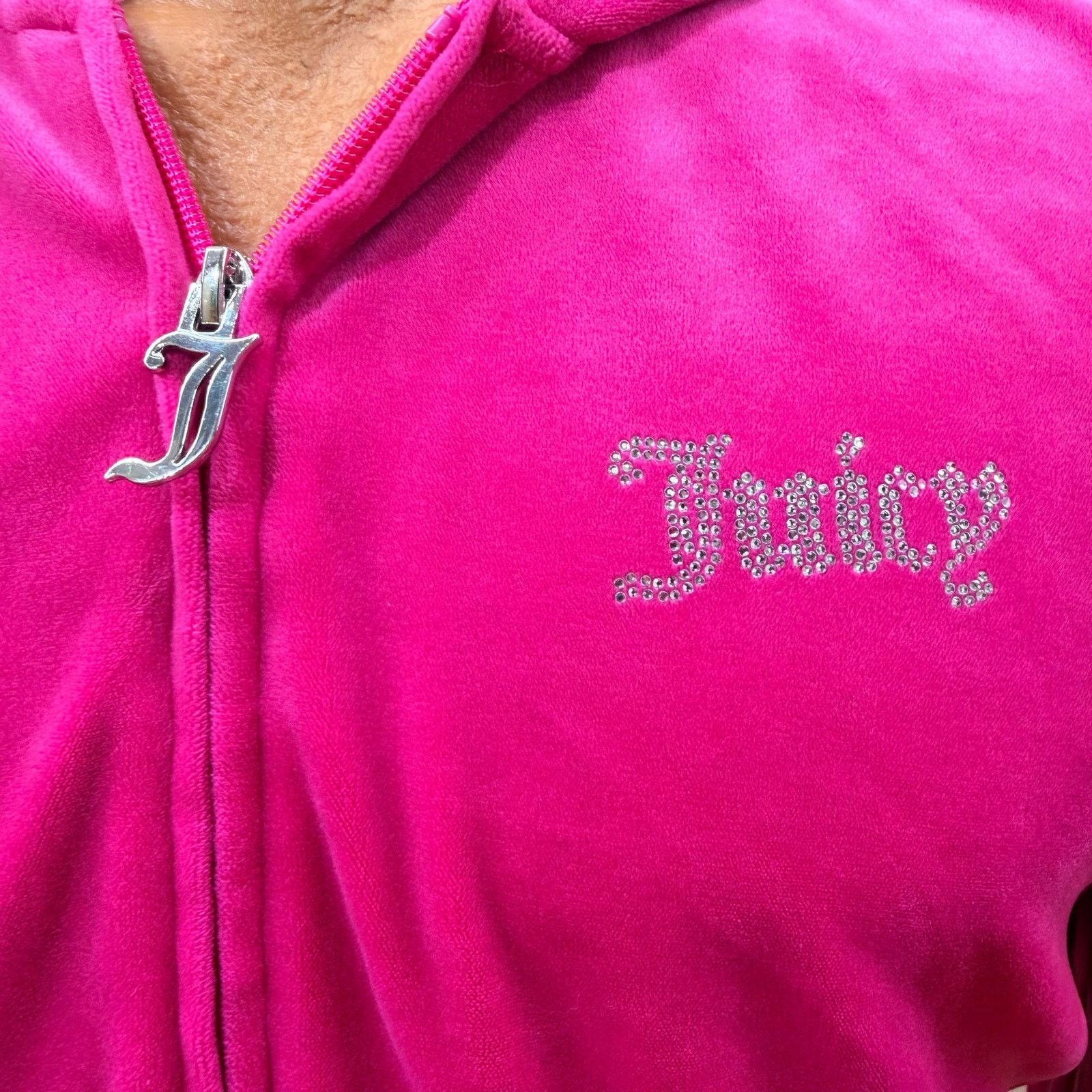 Juicy Couture Classics Pink Juicy Couture Full Zip Hoodie Size L / US 10 / IT 46 - 3 Thumbnail