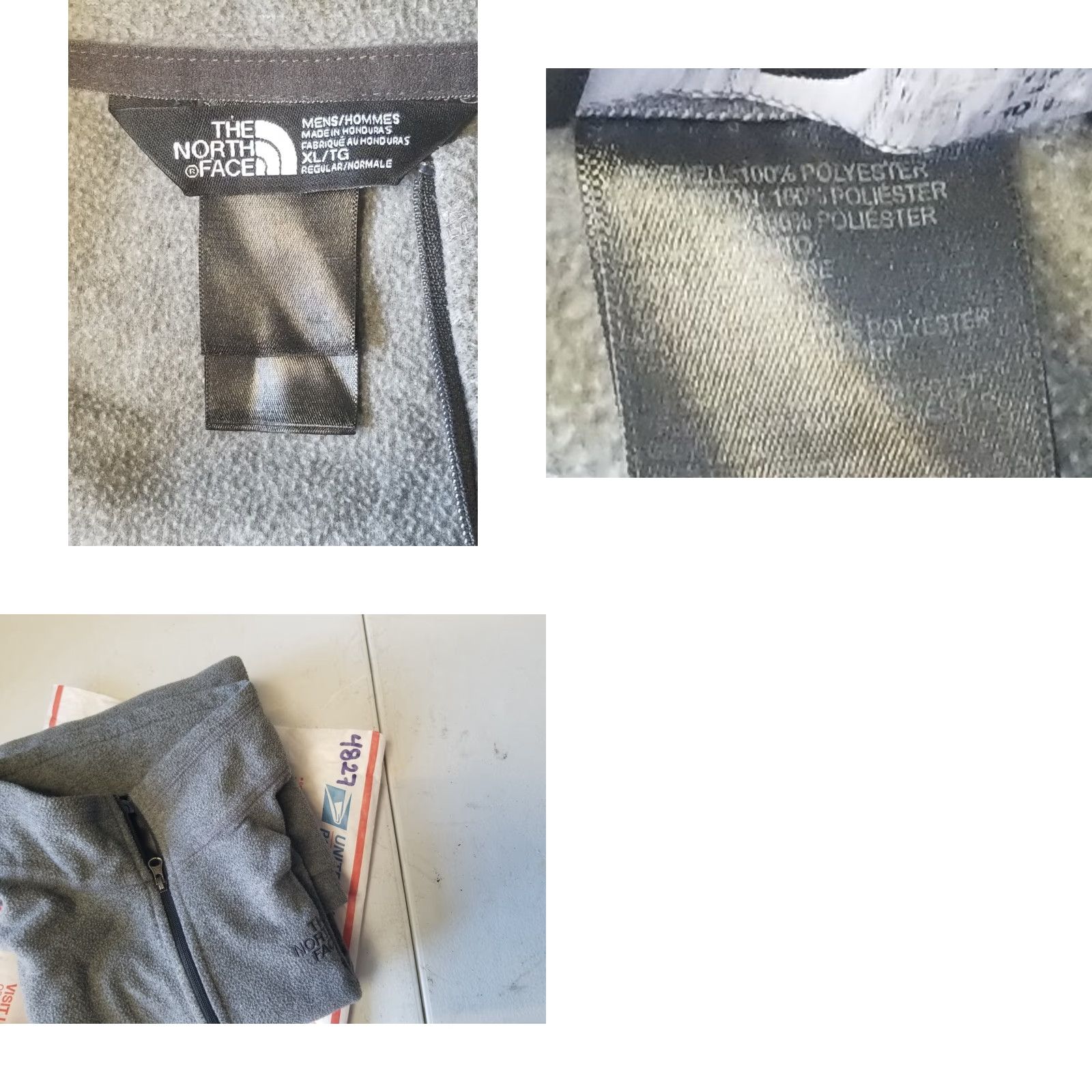The North Face The North Face Pullover Men XL Gray 1/4 Zip Fleece Hiking Logo Mock Neck Sweatshirt Long Sleeve Athletic Outdoor Casual Size US XL / EU 56 / 4 - 8 Thumbnail