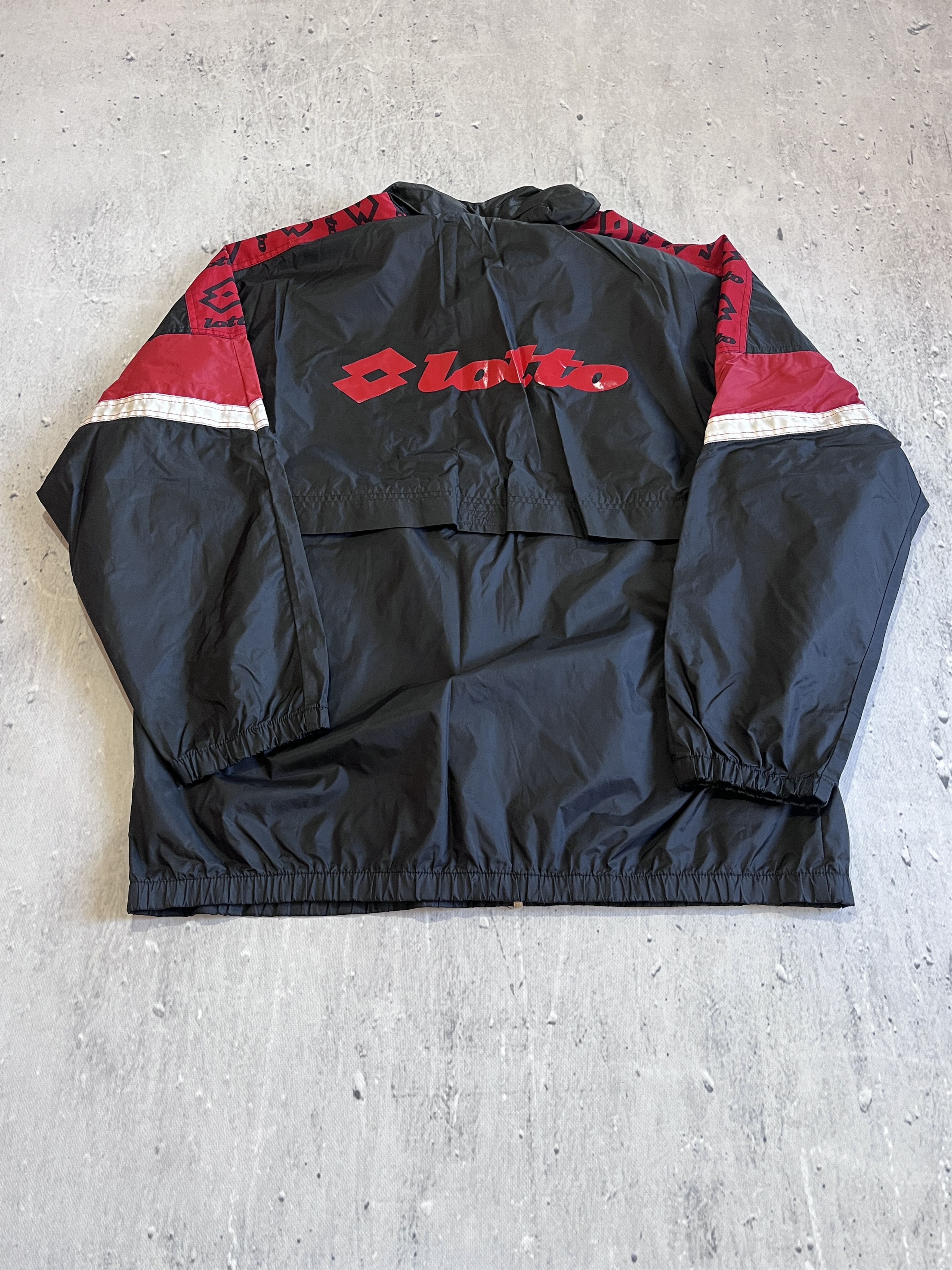 Lotto Sport LOTTO AC MILAN VINTAGE 90S BAGGY WINDBREAKER JACKET Size US XL / EU 56 / 4 - 2 Thumbnail