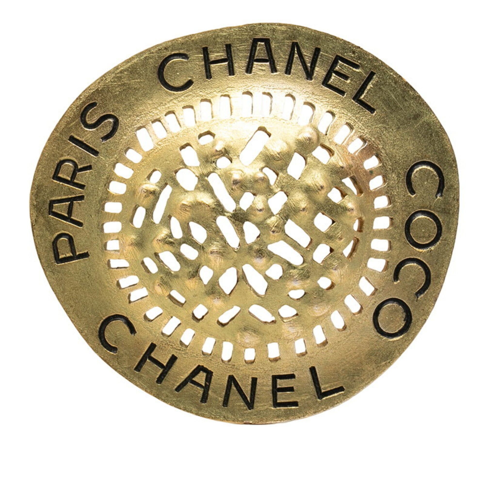 Chanel Chanel Straw Hat Motif Vintage Brooch Gold Plated Women's CHANEL Size ONE SIZE - 1 Thumbnail
