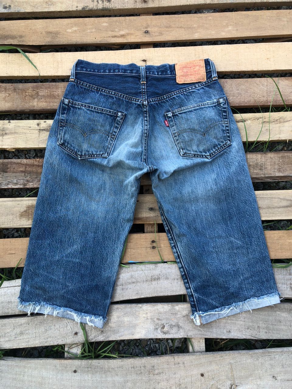 Levi's Vintage Levi's 501XX Selvedge Denim Short Jeans Size US 30 / EU 46 - 2 Thumbnail