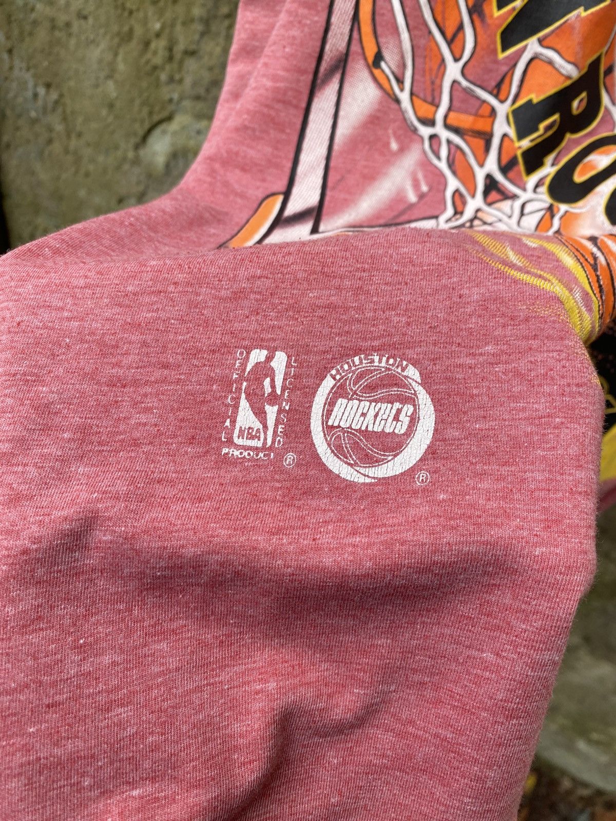 NBA Vintage Houston Rockets Magic Johnson Tee T Shirt Bulls 90s Size US M / EU 48-50 / 2 - 5 Thumbnail
