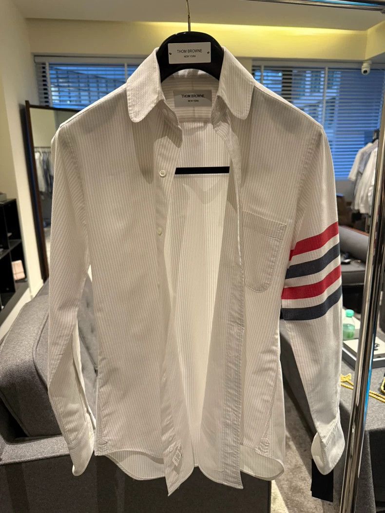 Thom Browne Thom Browne Rare butterfly collar four-bar shirt 2503-Next Size US XS / EU 42 / 0 - 1 Thumbnail