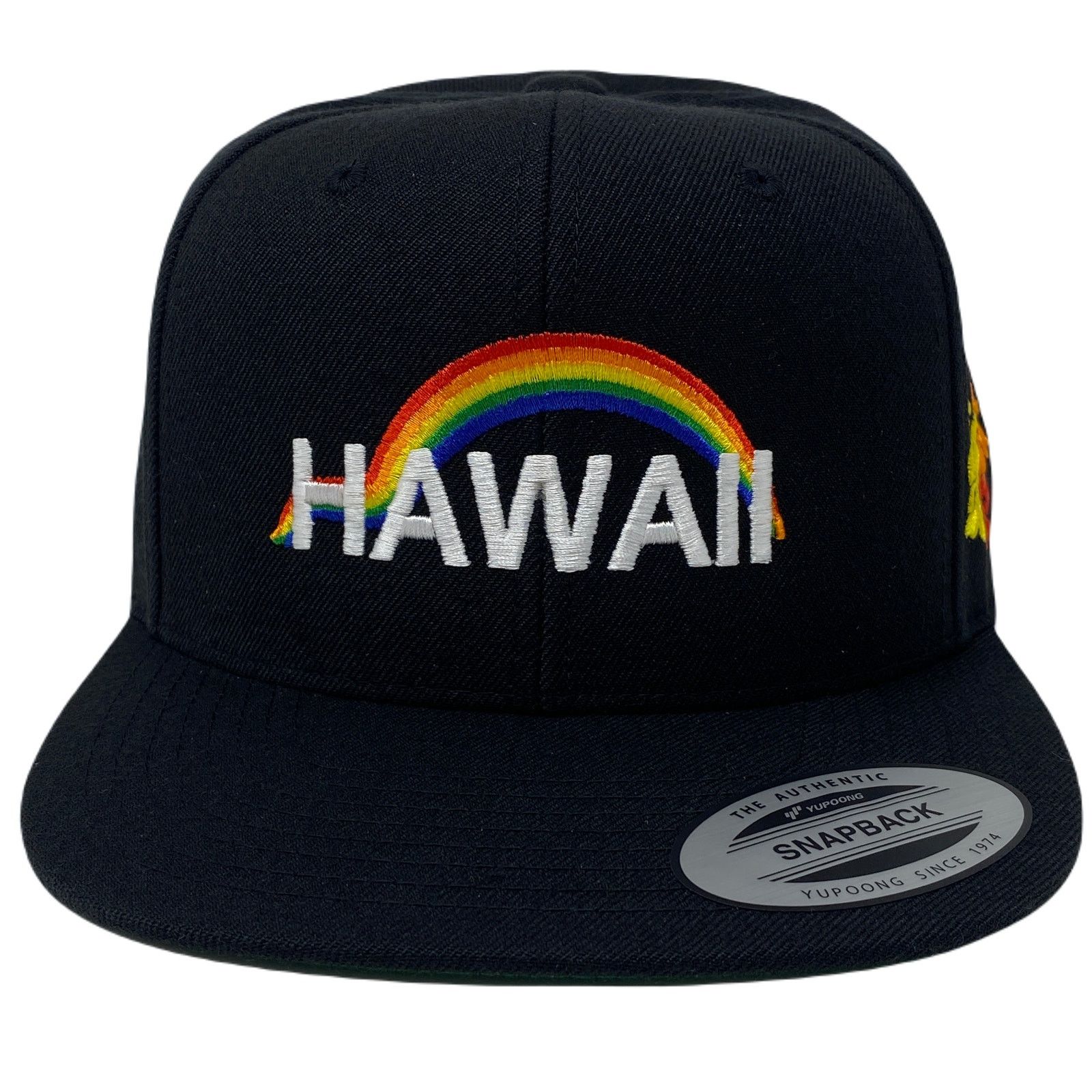 Other Hawaii Aloha Hibiscus Rainbow Island Love Snapback Hat Size ONE SIZE - 5 Thumbnail