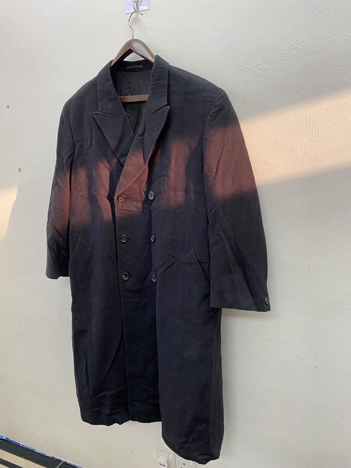 Yohji Yamamoto Vtg 90s Japanese fashion Master Yohji Yamamoto Wool coat Size US M / EU 48-50 / 2 - 4 Thumbnail
