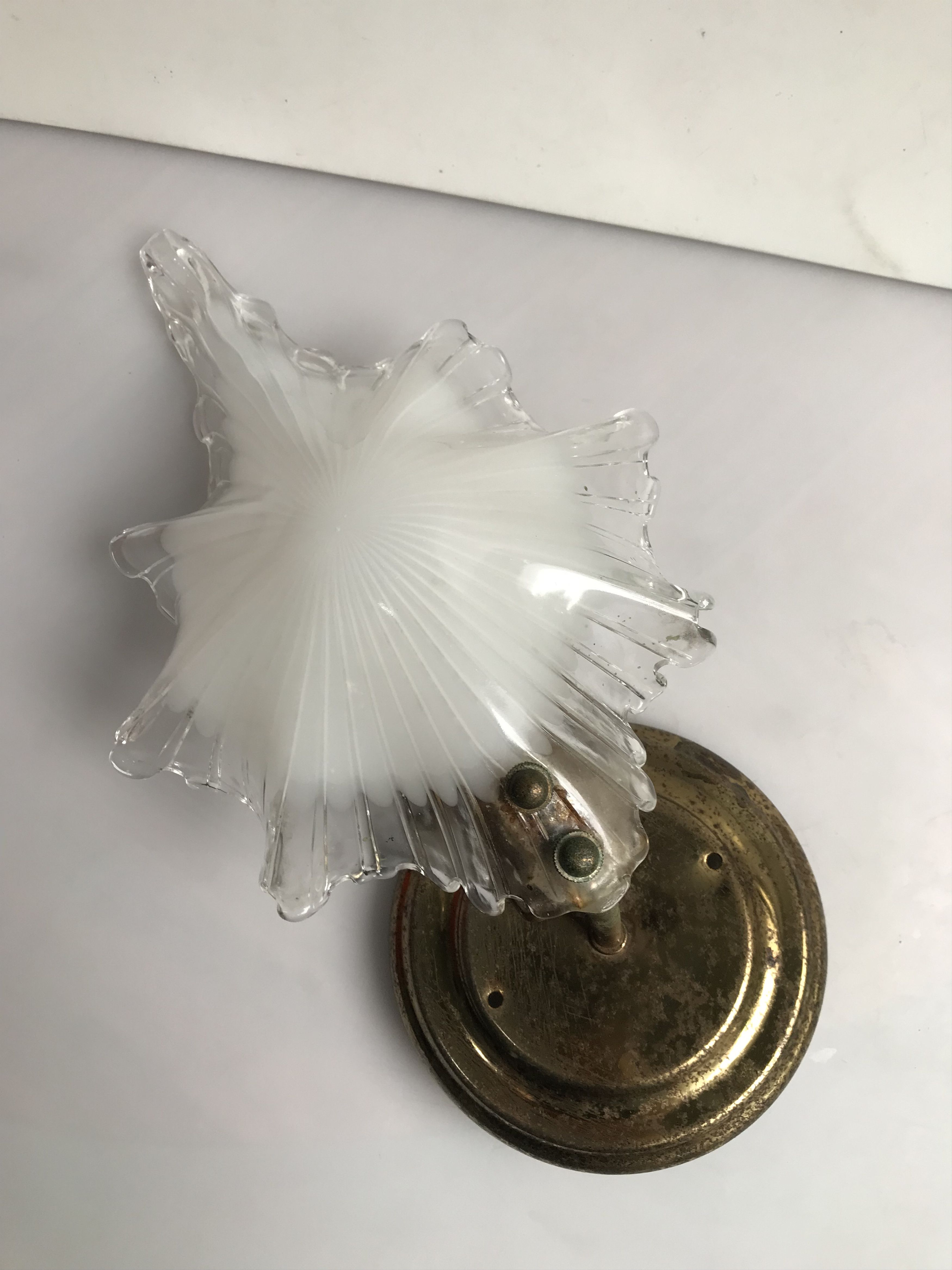 Vintage Vintage Art Deco Lamp sea Shell Art Deco style wall lamp Size ONE SIZE - 7 Thumbnail