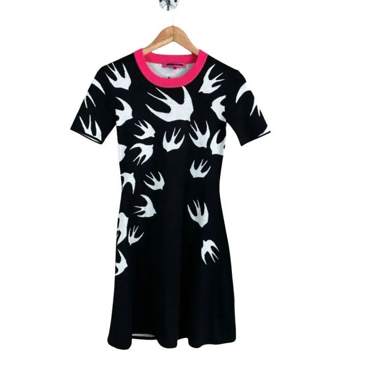 Alexander McQueen Alexander McQueen Black Print Dress for Women 0079 Size M / US 6-8 / IT 42-44 - 1 Thumbnail