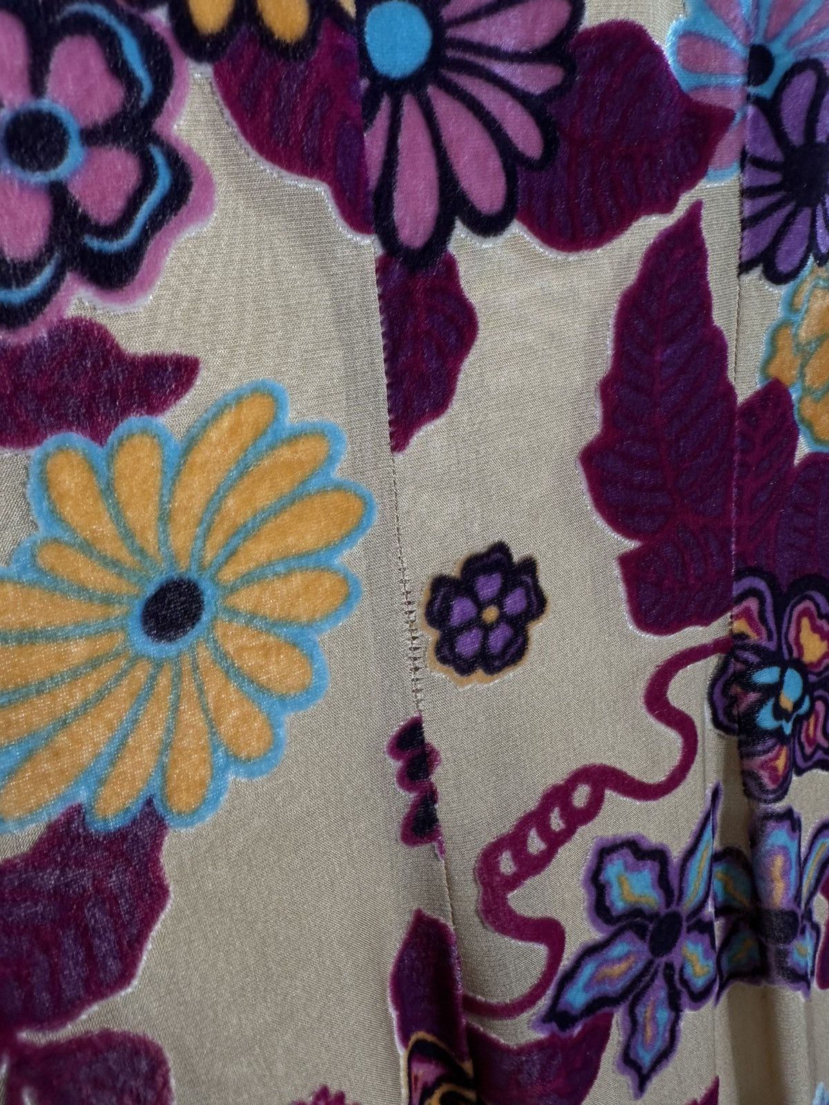 Marella Marella Vintage Midi Dress Beaded Embroidered Floral Kimono Size S / US 4 / IT 40 - 24 Thumbnail