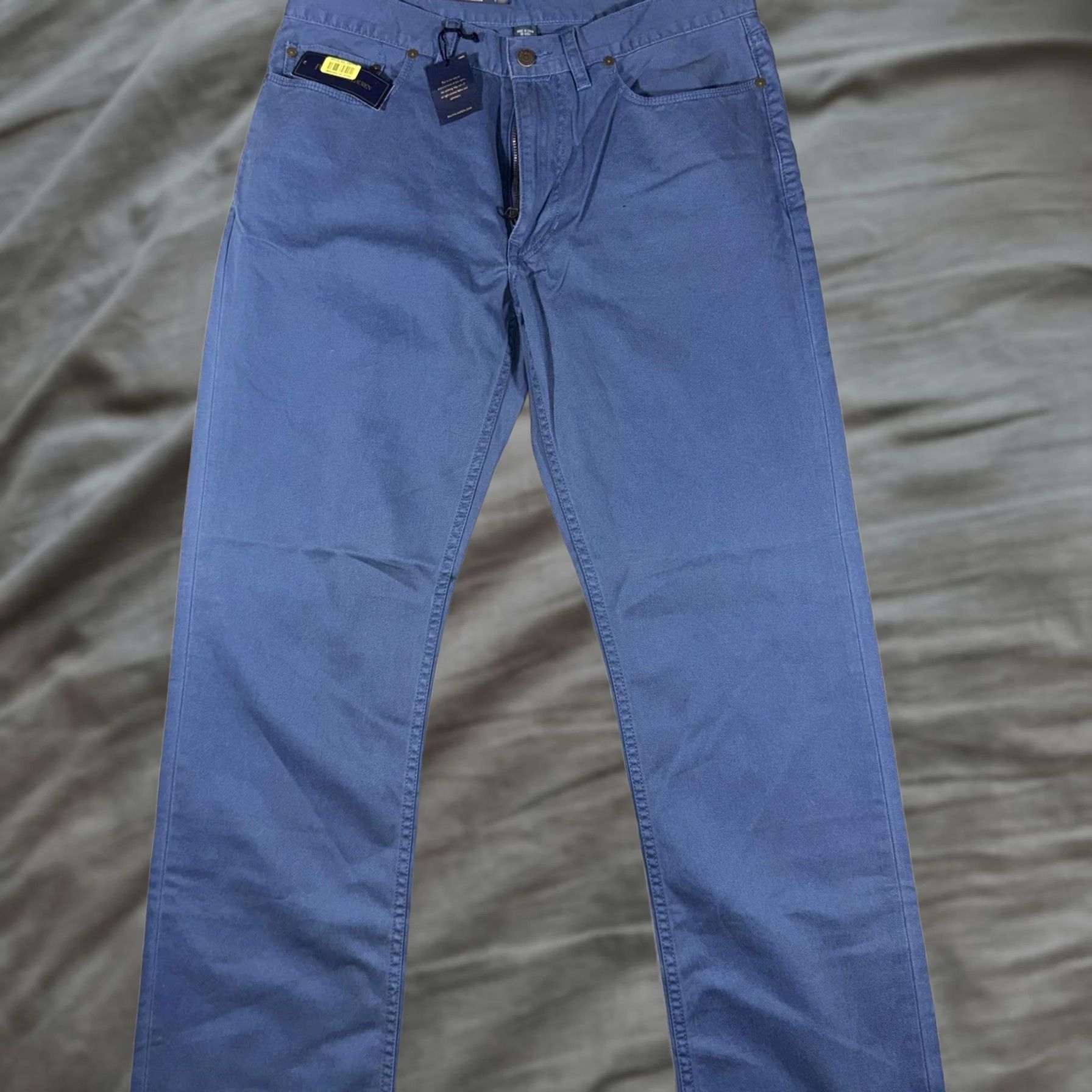 Polo Ralph Lauren Polo Ralph Lauren Chino Mens 34x34 Blue Straight Fit 5 Pocket Pants Size US S / EU 44-46 / 1 - 1 Thumbnail
