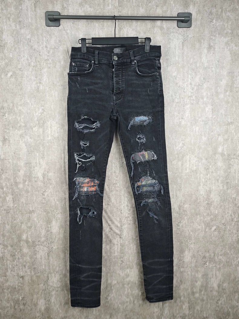 Amiri Amiri black distressed jeans Size US 30 / EU 46 - 1 Thumbnail