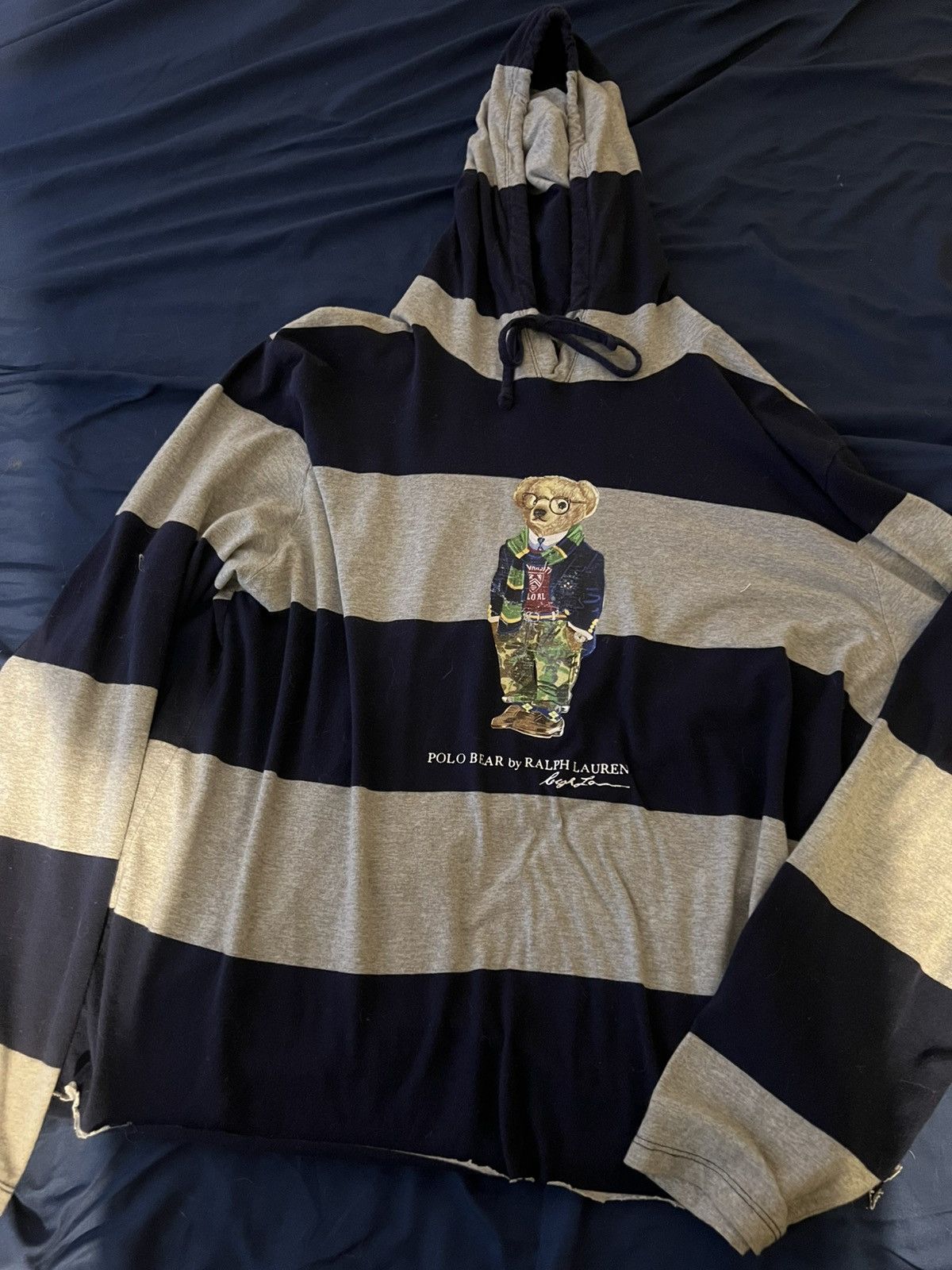 Polo Ralph Lauren polo ralph lauren striped hoodied long sleeveT shirt size L Size US L / EU 52-54 / 3 - 2 Thumbnail