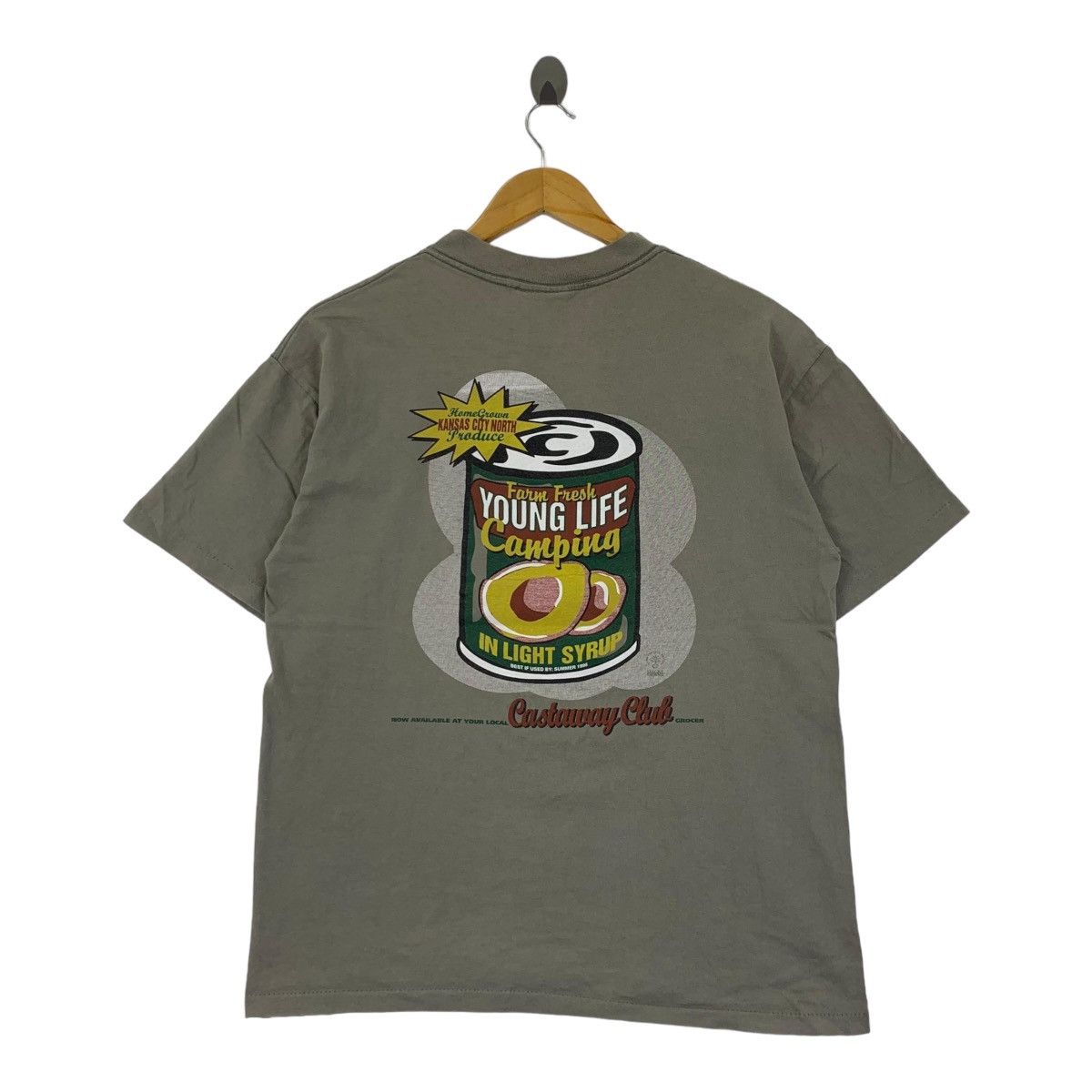 Vintage Vintage 1996 JONES MITCHELL Campbell Camping Tee Shirt Pop Size US L / EU 52-54 / 3 - 4 Thumbnail