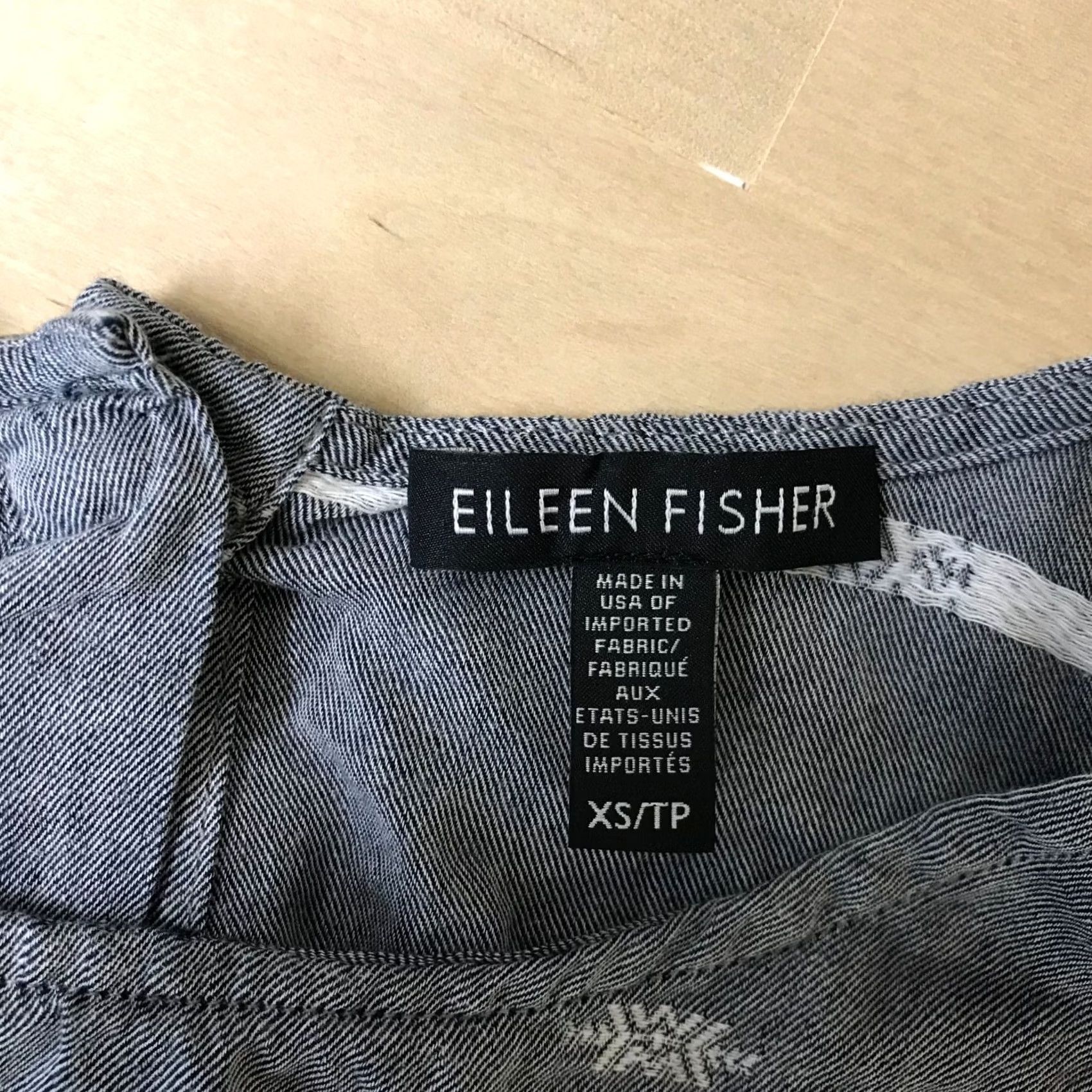 Eileen Fisher Eileen Fisher Women XS Gray SleeveLESS Round Neck Cotton Blend Top - Regular Size XS / US 0-2 / IT 36-38 - 7 Thumbnail