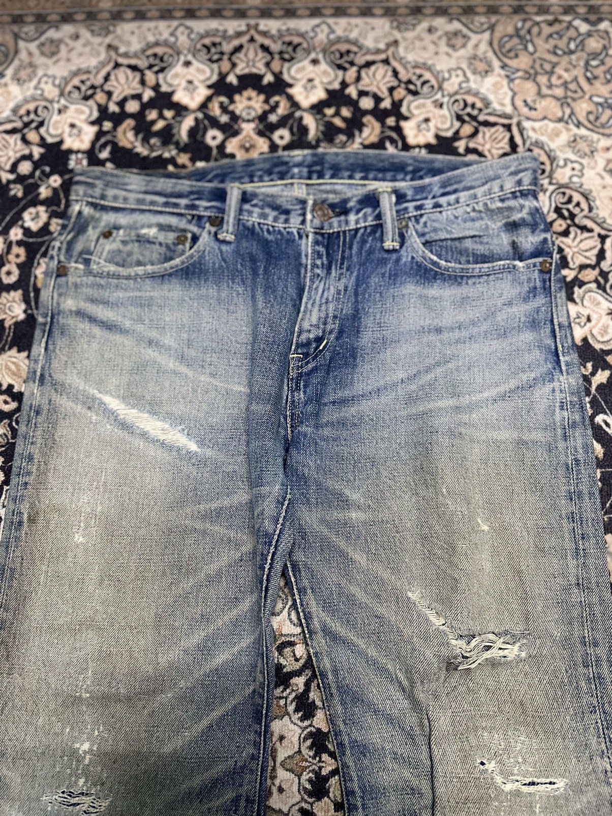 Vintage 💥Japanese brand💥 Flare Bootcut Crazy Design 💥 Size US 32 / EU 48 - 6 Thumbnail