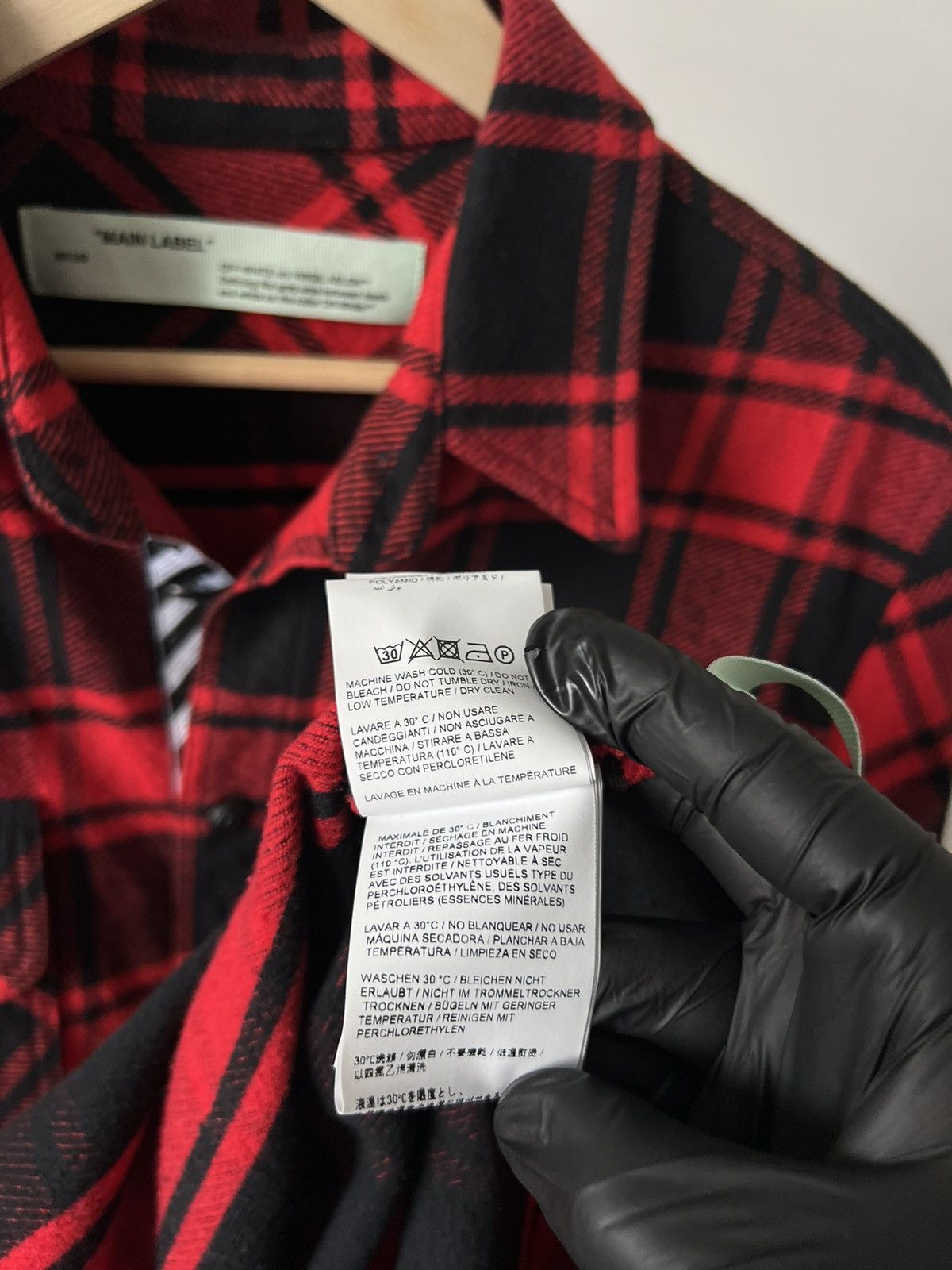 Off-White Off White SSENSE Exclusive “Check Shirt” Flannel Size M Size US M / EU 48-50 / 2 - 15 Thumbnail