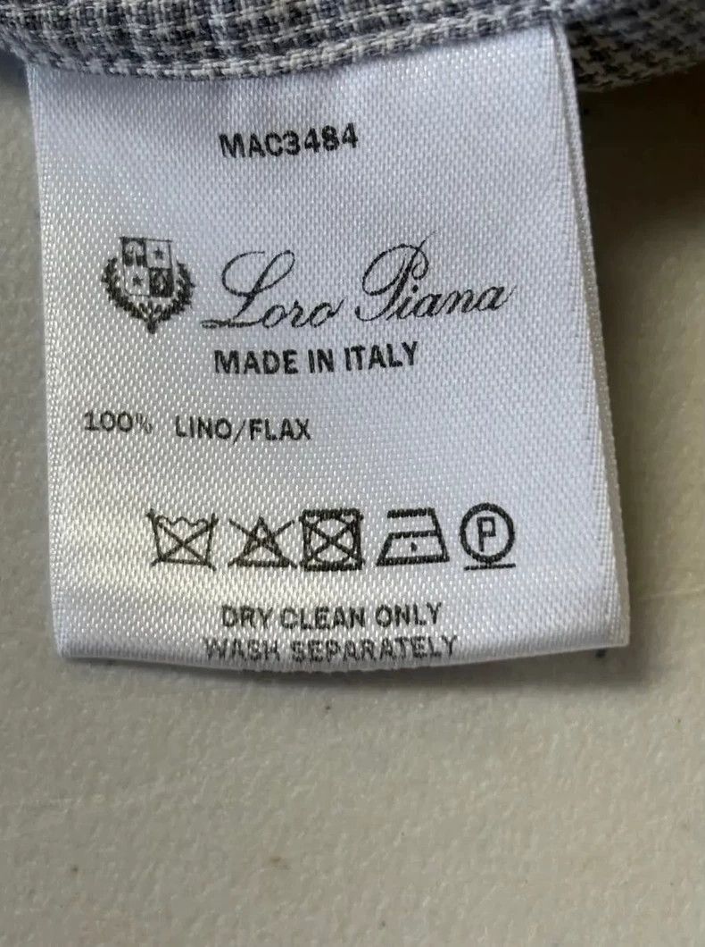 Loro Piana LORO PIANA Men's linen shirt Size US S / EU 44-46 / 1 - 6 Thumbnail