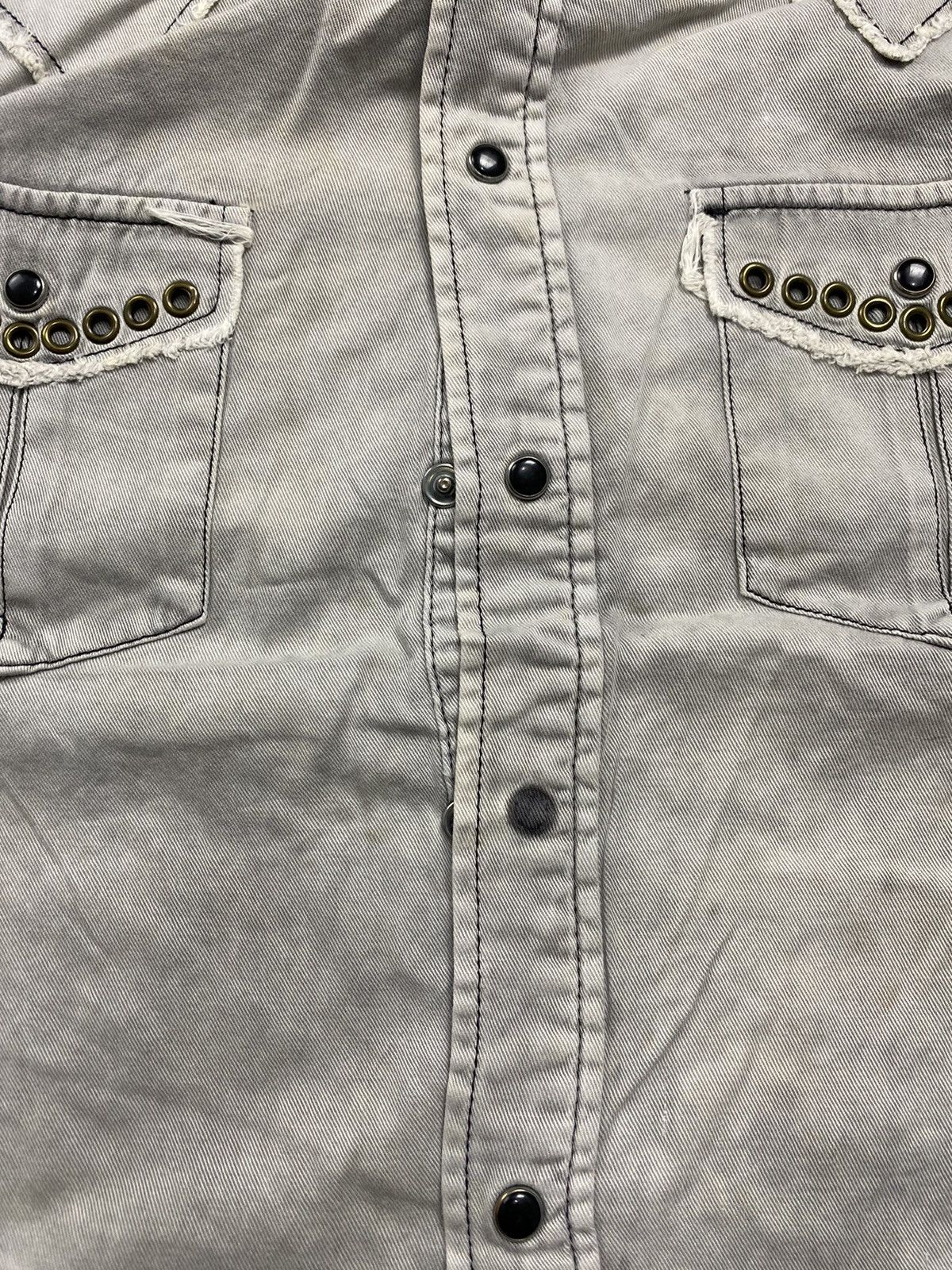 If Six Was Nine × Japanese Brand × KMRii Distressed strage heaven studed KMRii style shirt Size US M / EU 48-50 / 2 - 3 Thumbnail