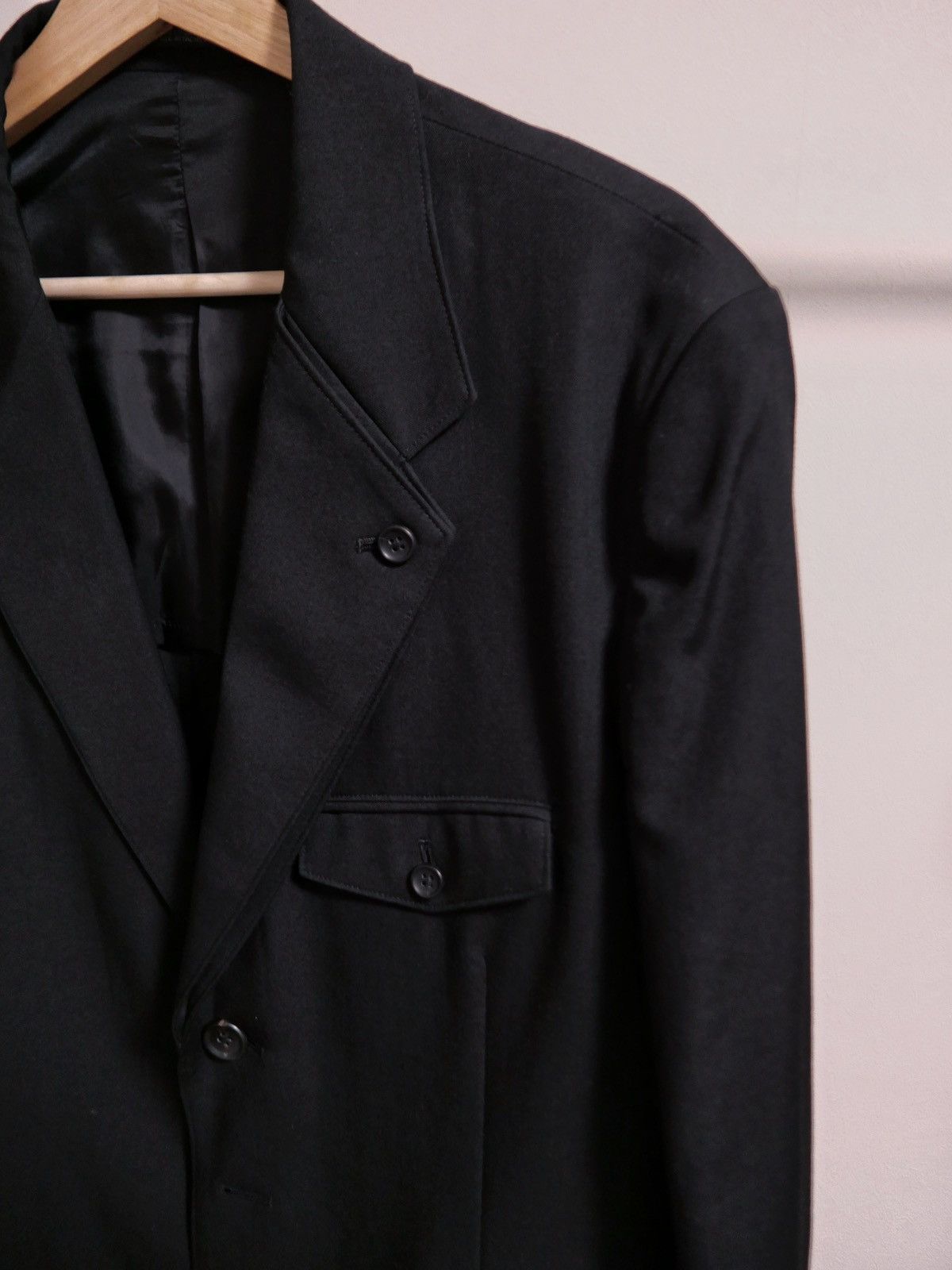 Yohji Yamamoto Yohji Yamamoto Pour Homme Double Lapel Jacket Size 44R - 8 Thumbnail